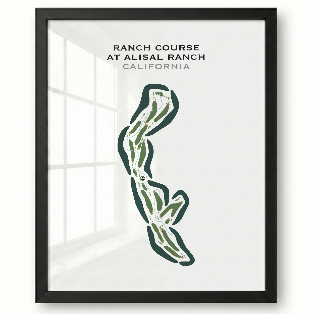 Ranch Course at Alisal Ranch, California - Printed Golf Courses