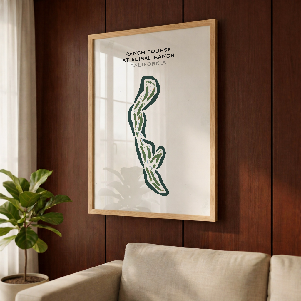 Ranch Course at Alisal Ranch, California - Printed Golf Courses
