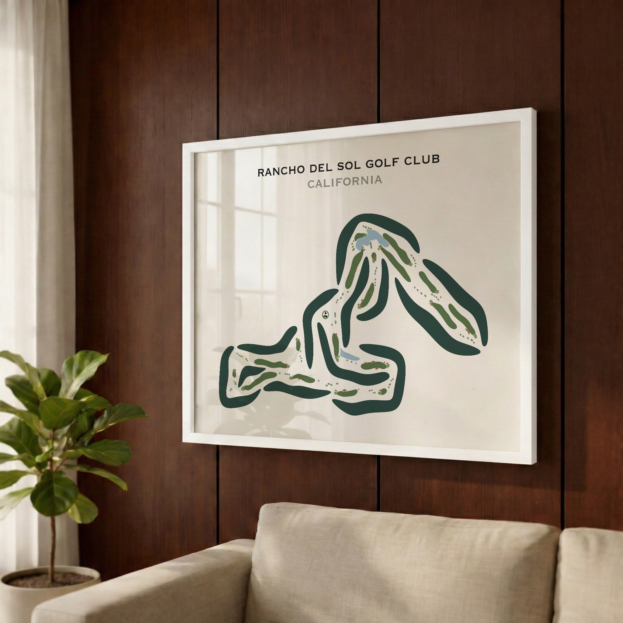 Rancho Del Sol Golf Club, California - Printed Golf Courses