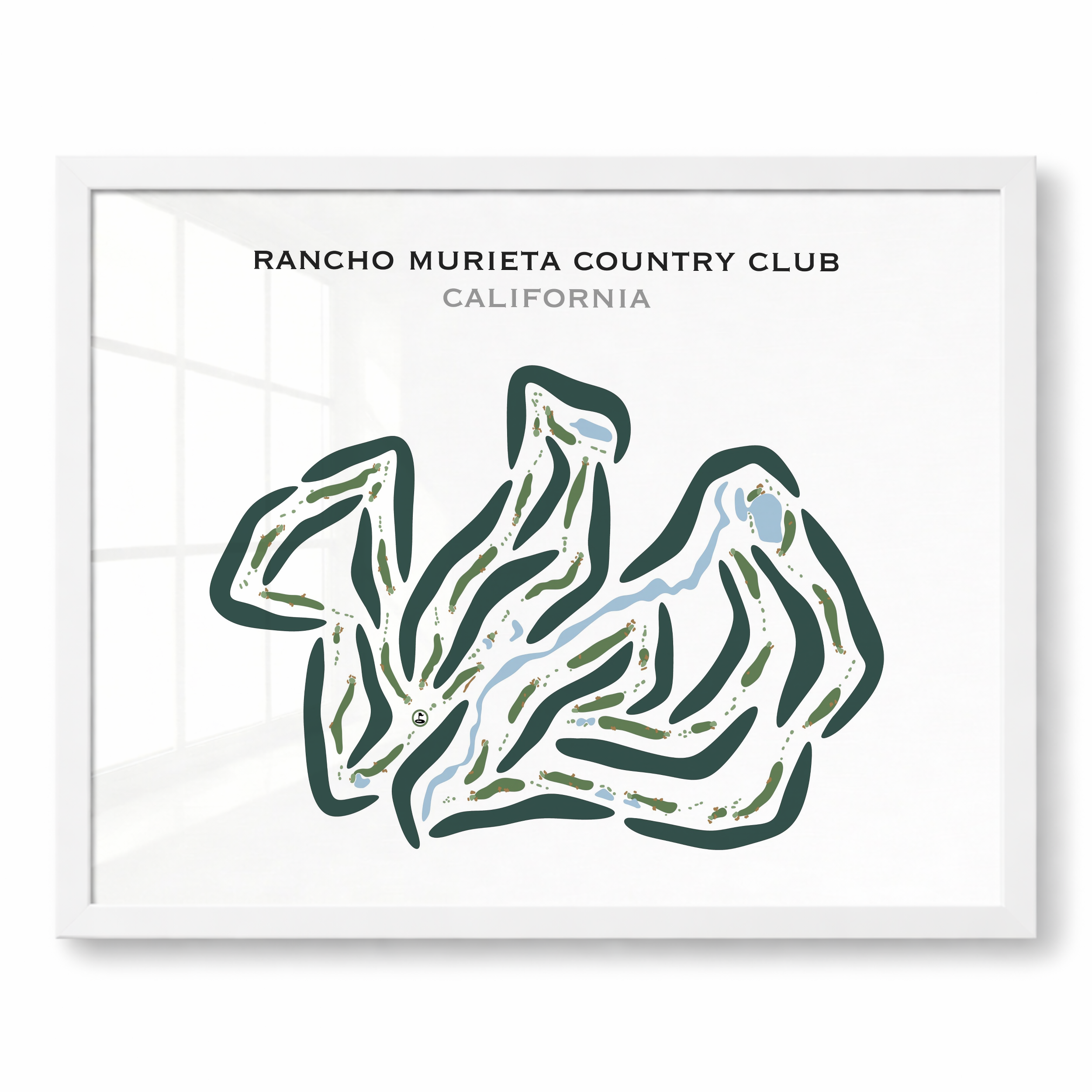 Rancho Murieta Country Club, California - Printed Golf Courses