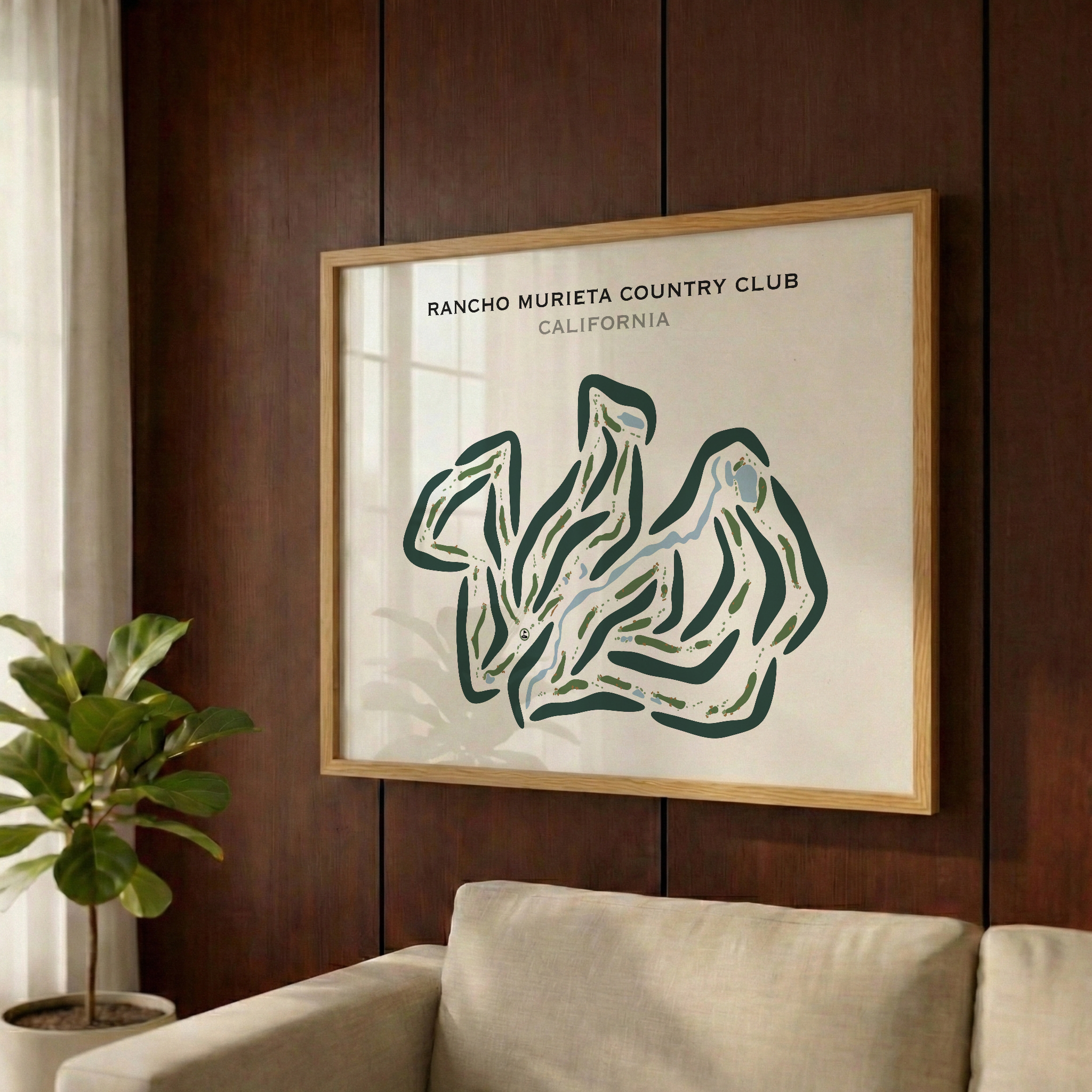 Rancho Murieta Country Club, California - Printed Golf Courses