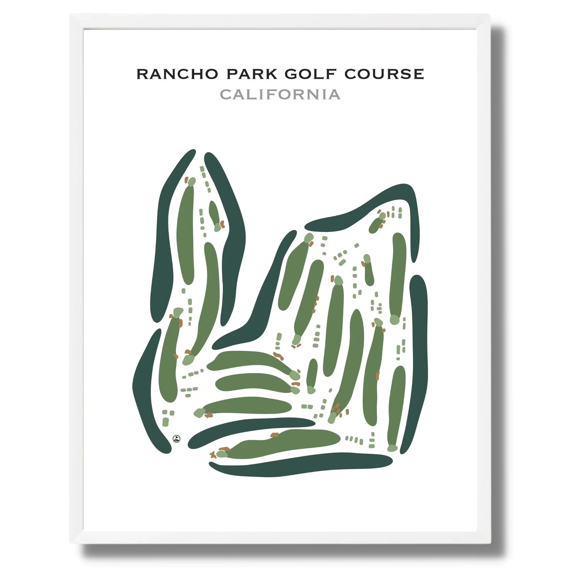 Rancho Park Golf Course, California - Printed Golf Course