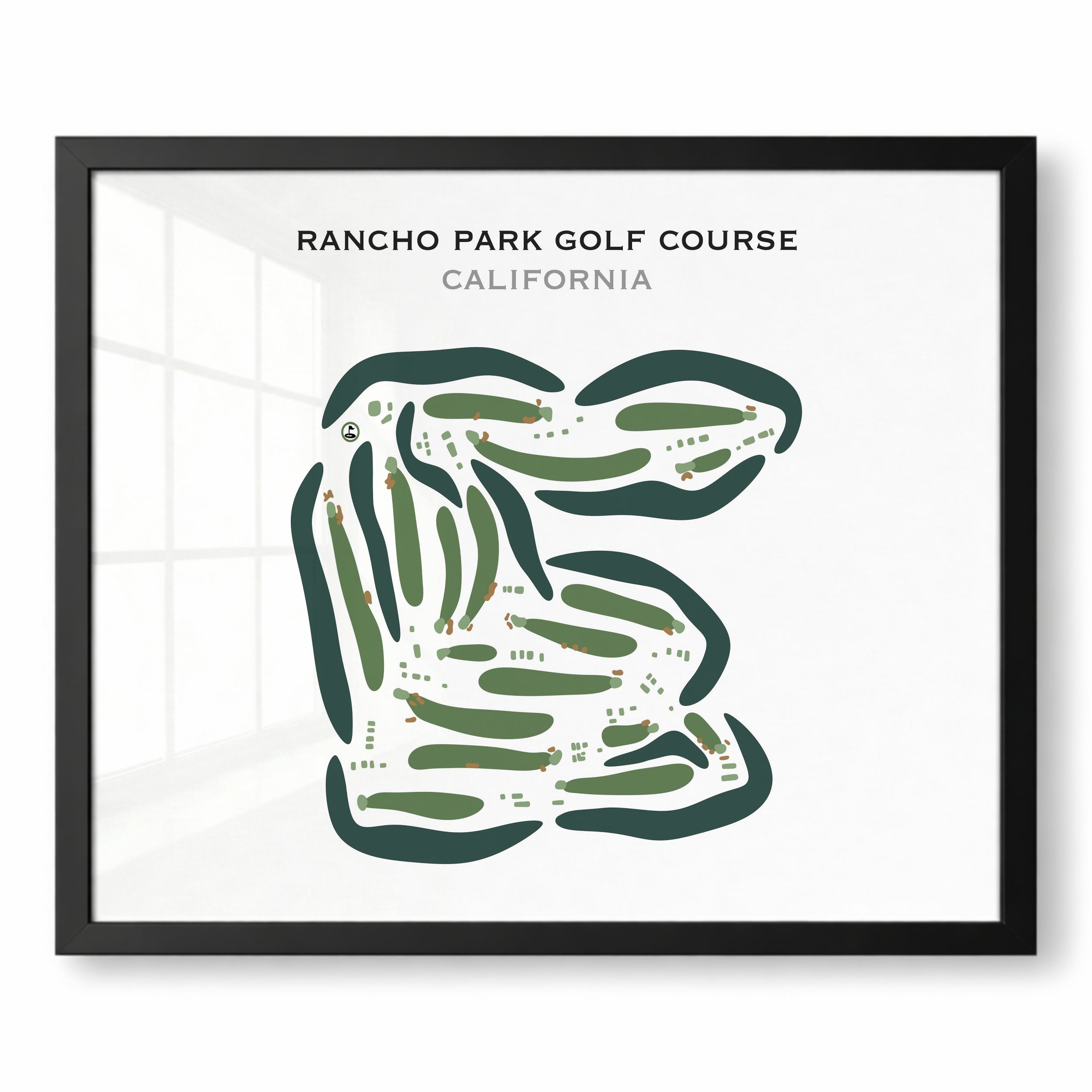 Rancho Park Golf Course, California - Printed Golf Courses