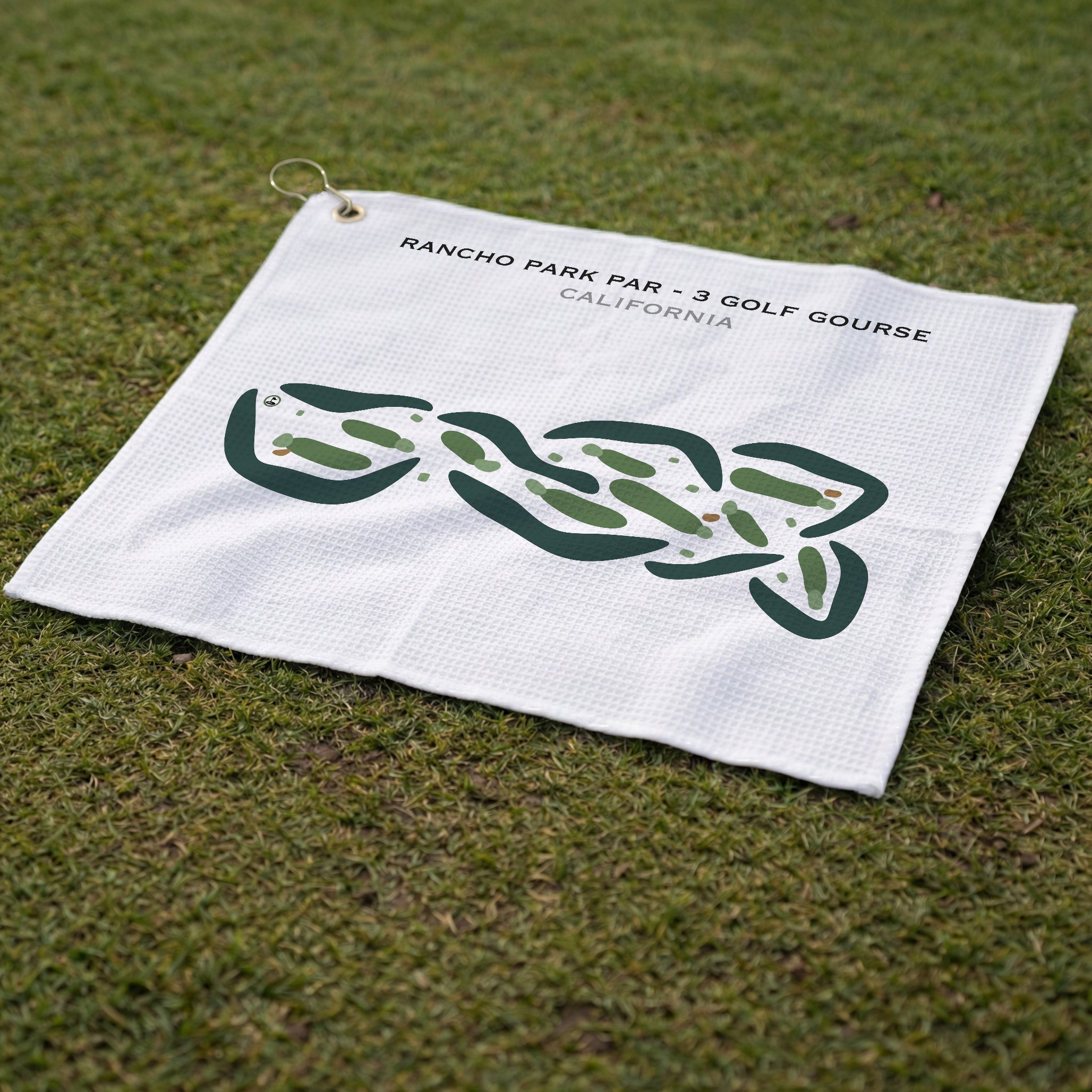 Rancho Park Par - 3 Golf Course, California - Printed Golf Courses