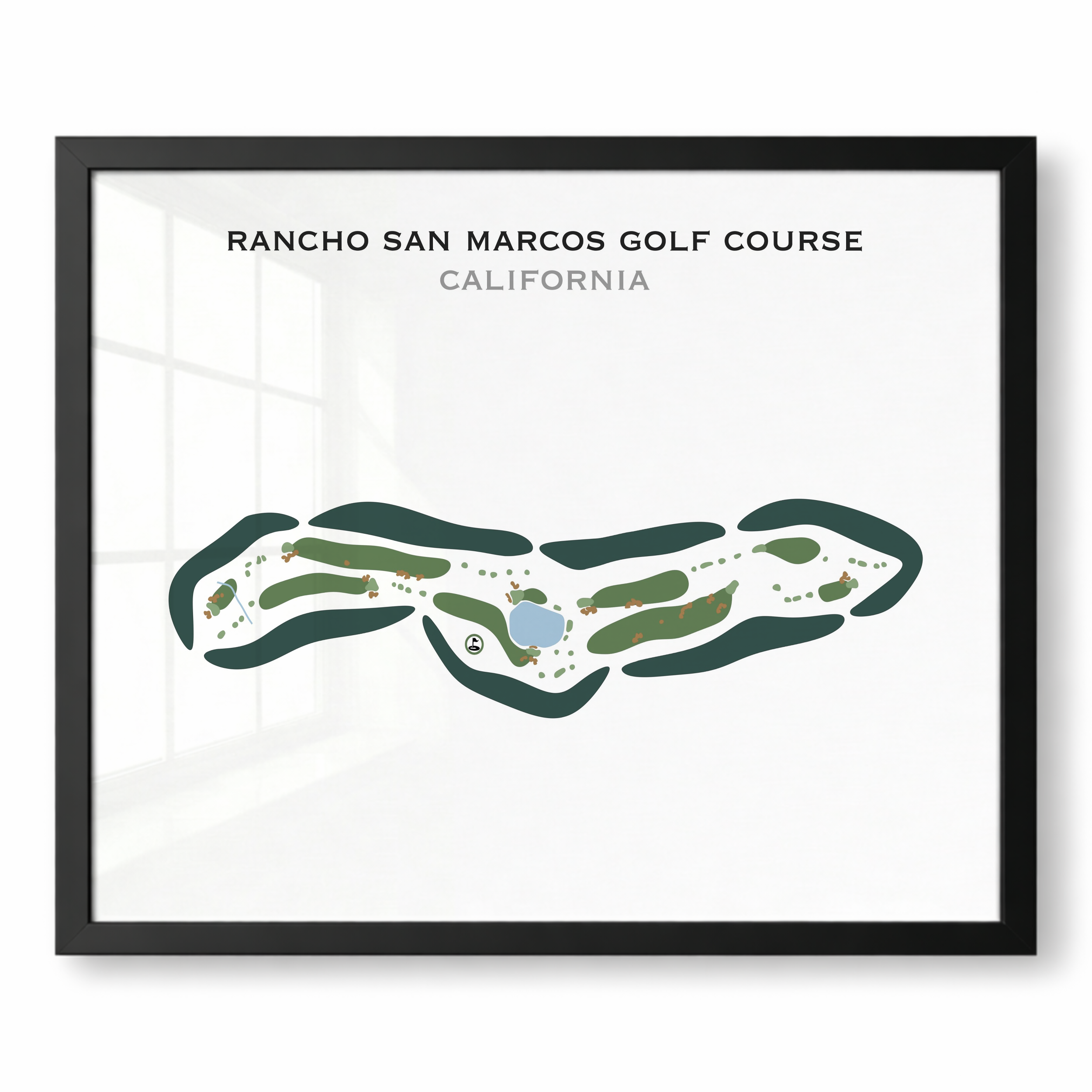 Rancho San Marcos Golf Course, California - Printed Golf Courses