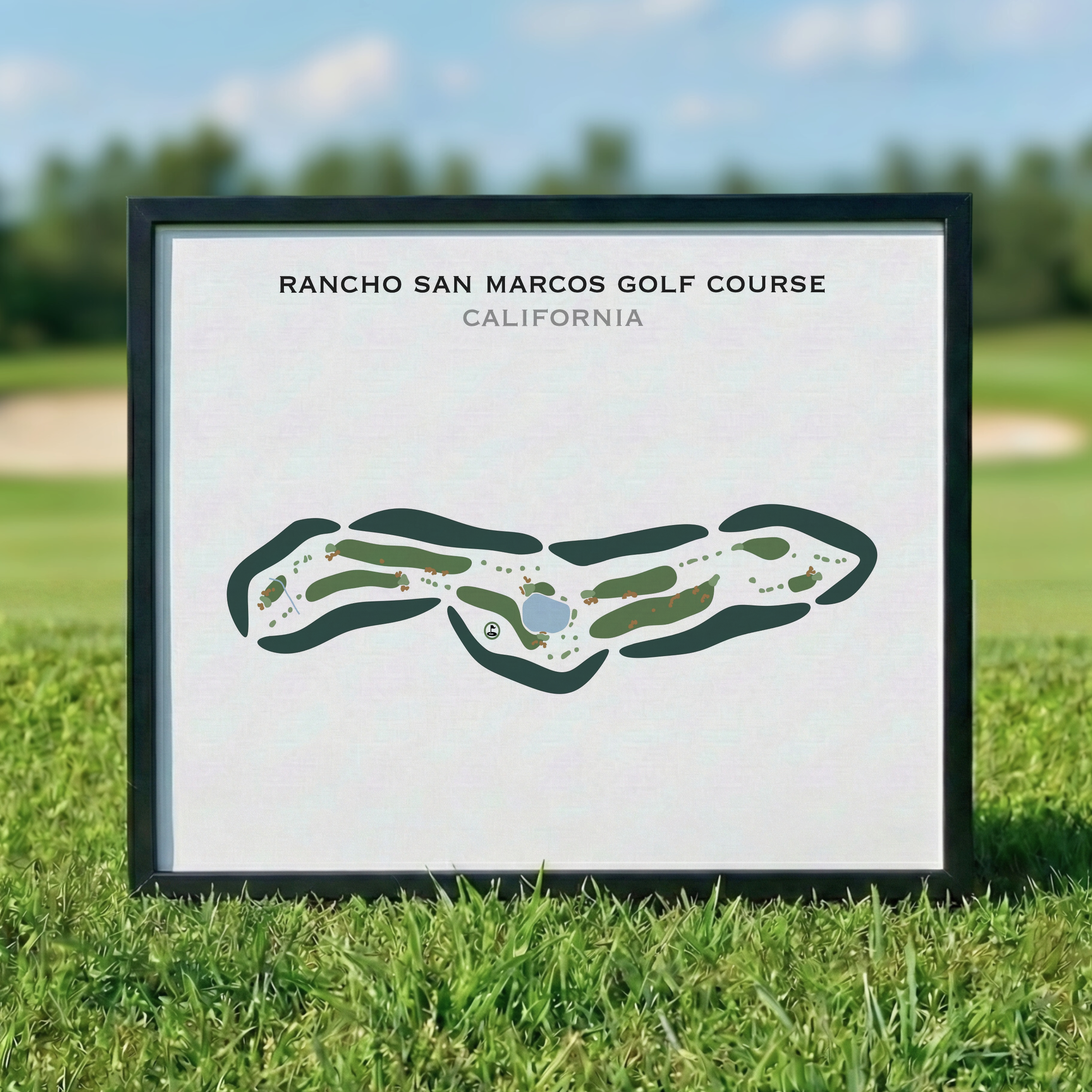Rancho San Marcos Golf Course, California - Printed Golf Courses