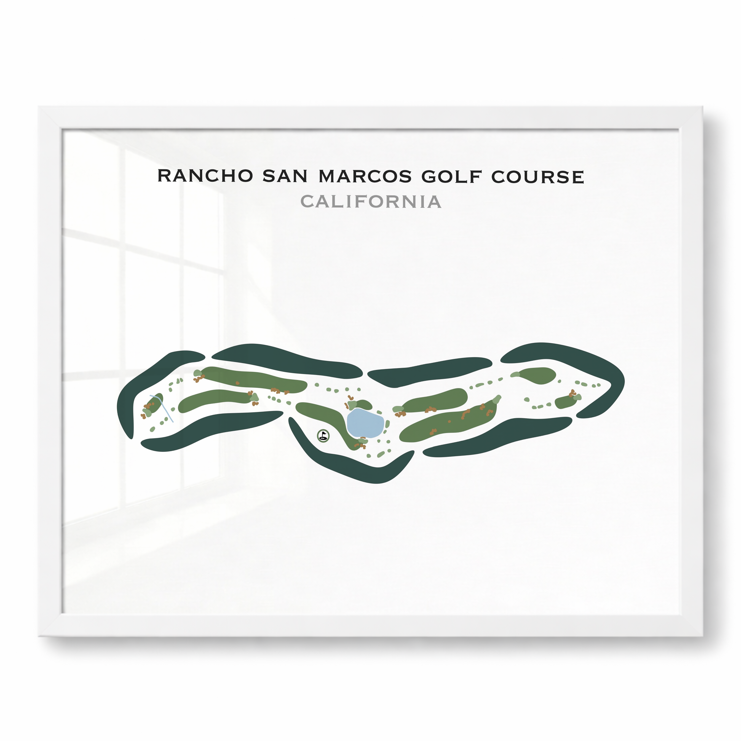 Rancho San Marcos Golf Course, California - Printed Golf Courses
