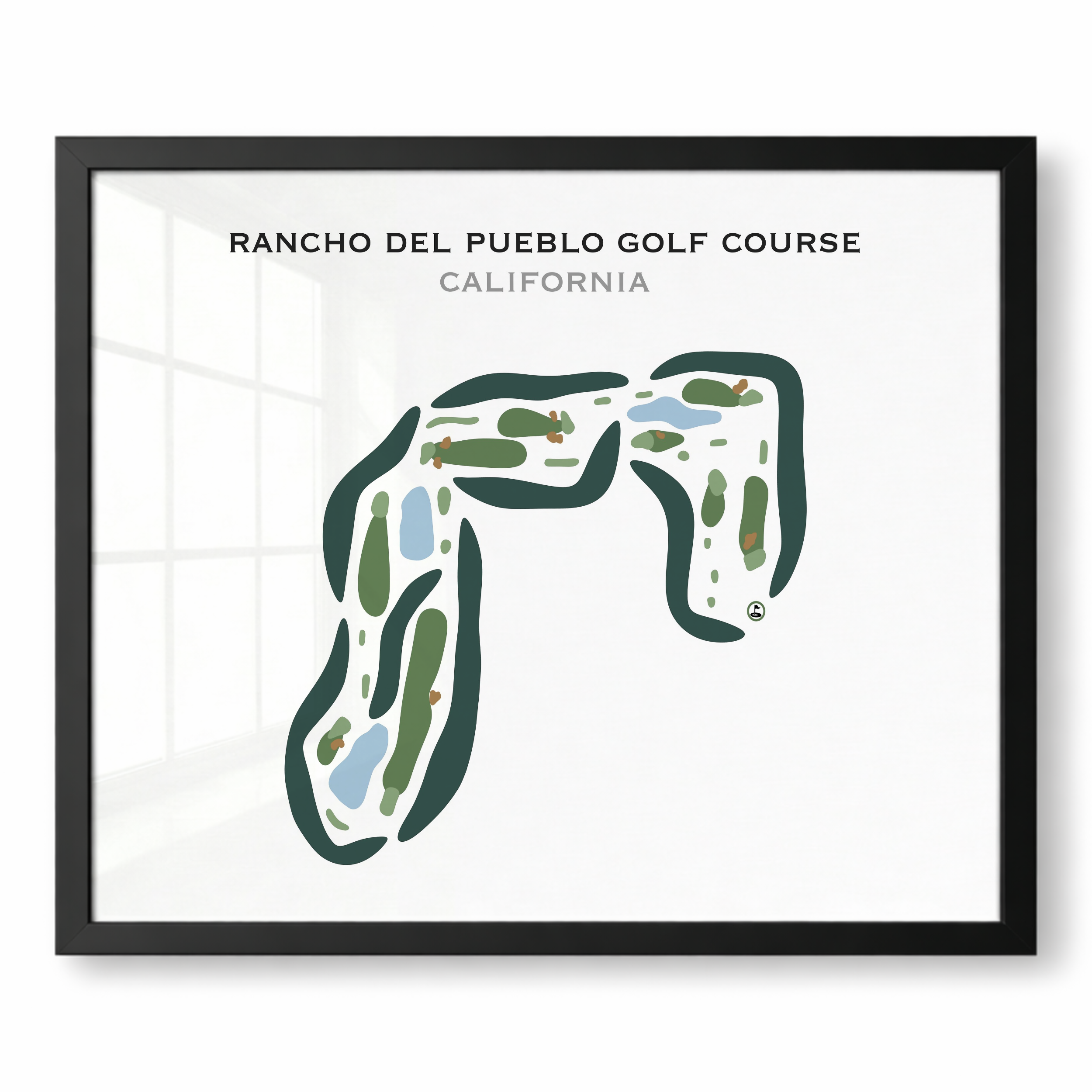 Rancho del Pueblo Golf Course, California - Printed Golf Courses