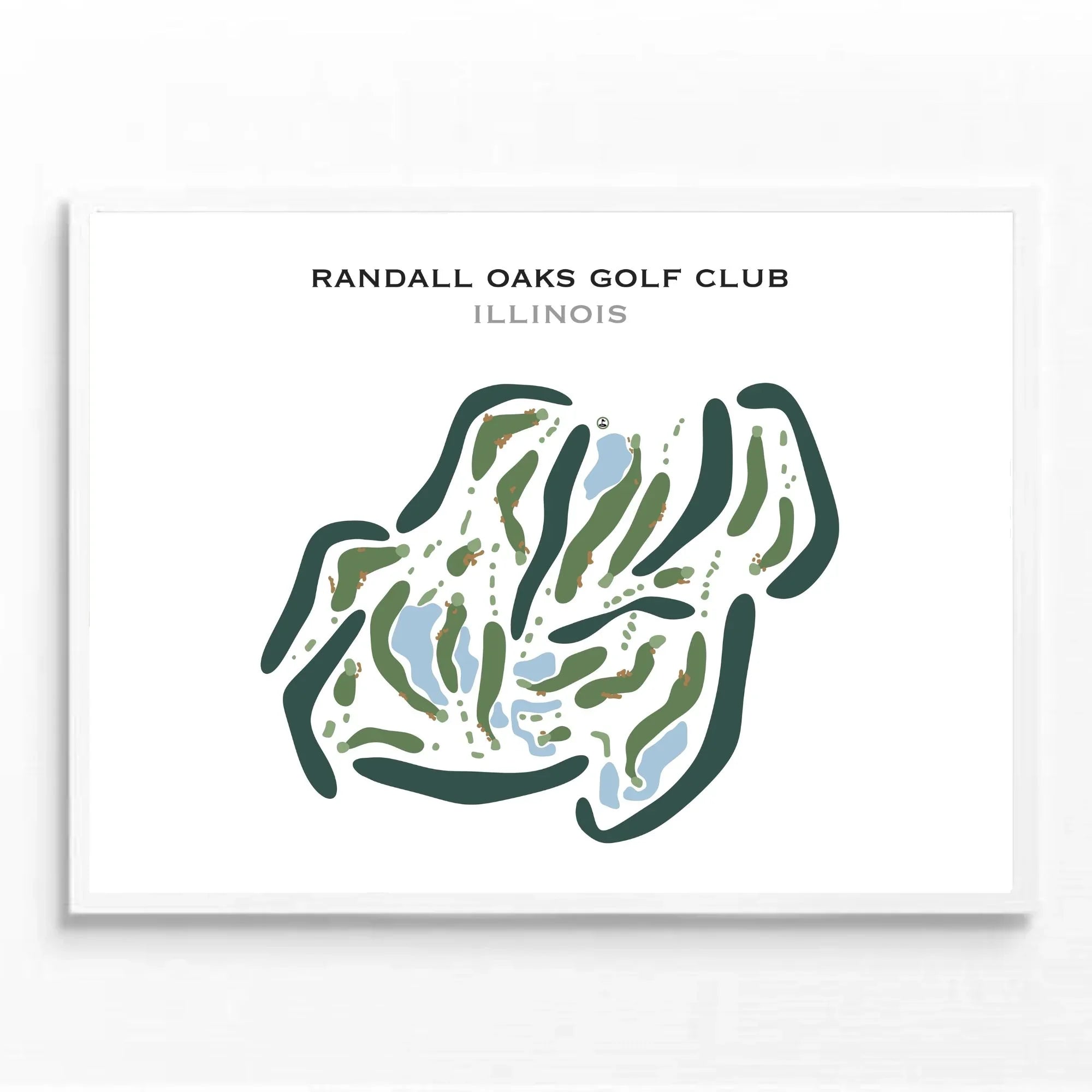 Randall Oaks Golf Club, Illinois - Printed Golf Courses