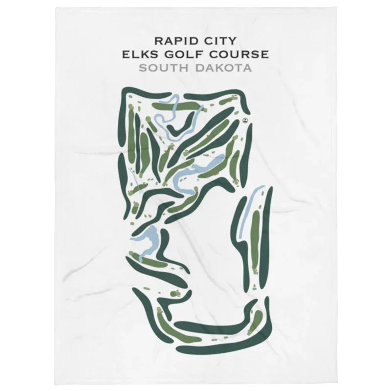 Rapid City Elks Golf Course, South Dakota - Printed Golf Course