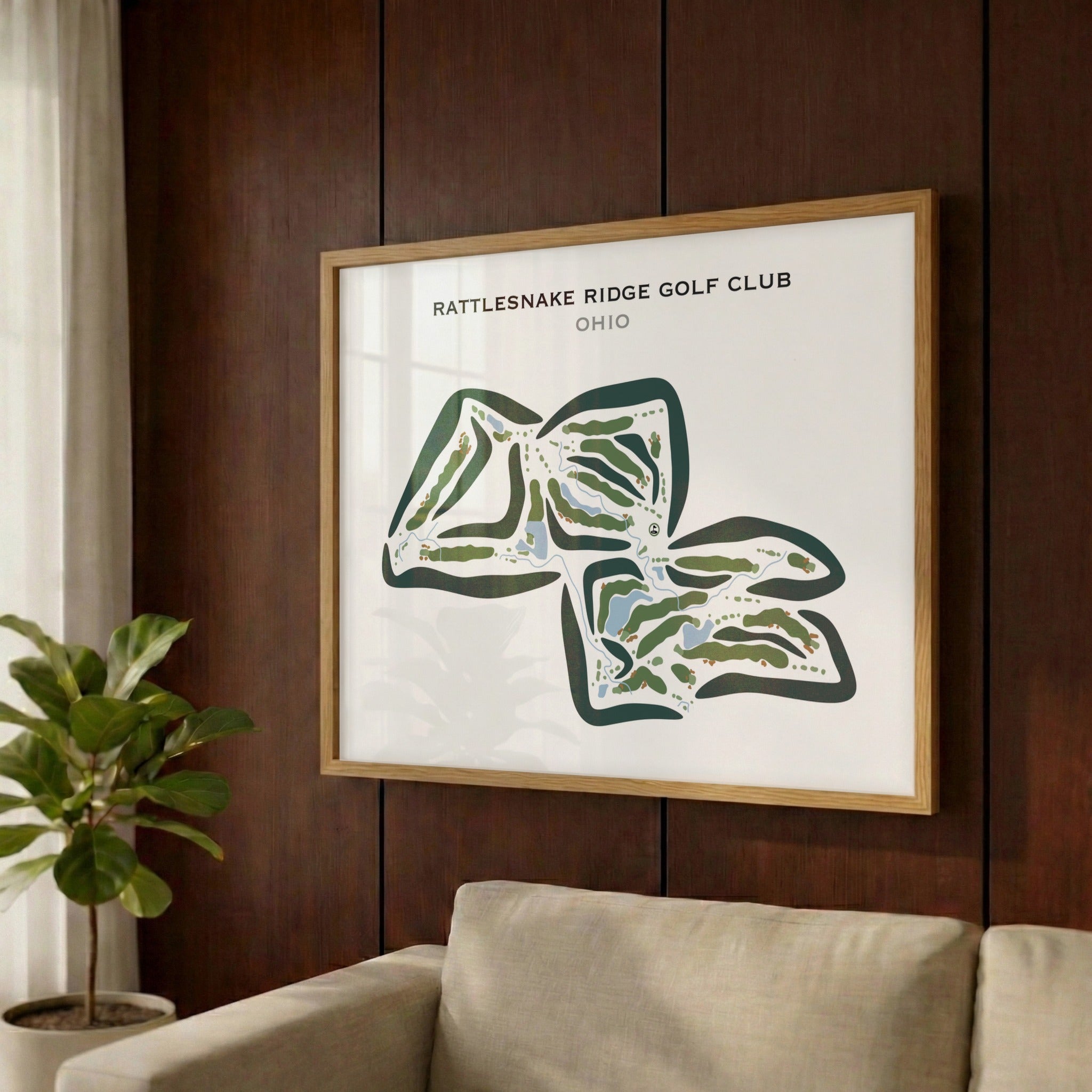 Rattlesnake Ridge Golf Club, Ohio - Printed Golf Courses