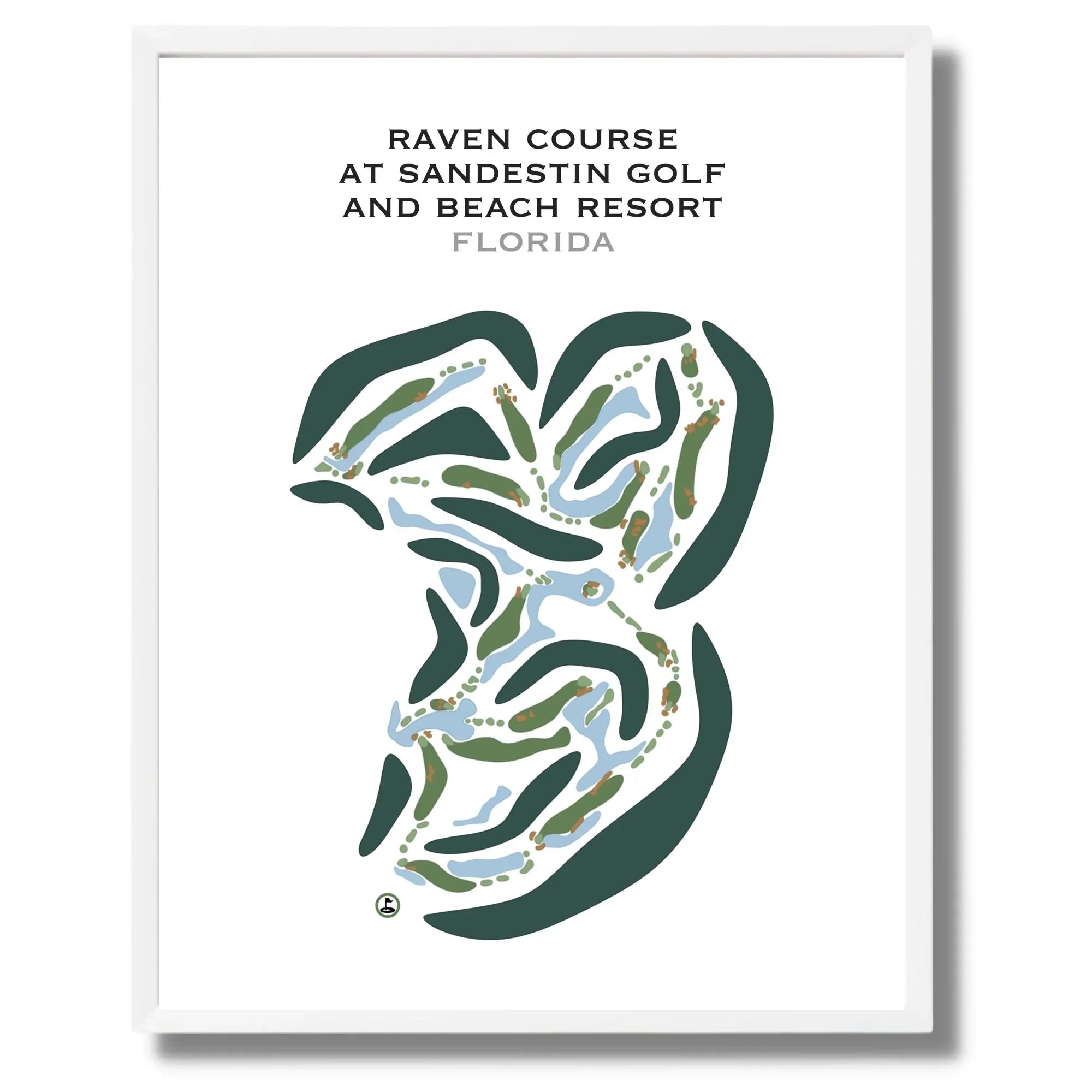 Sandestin Golf and Beach Resort, The Raven Golf Course, Florida - Printed Golf Course