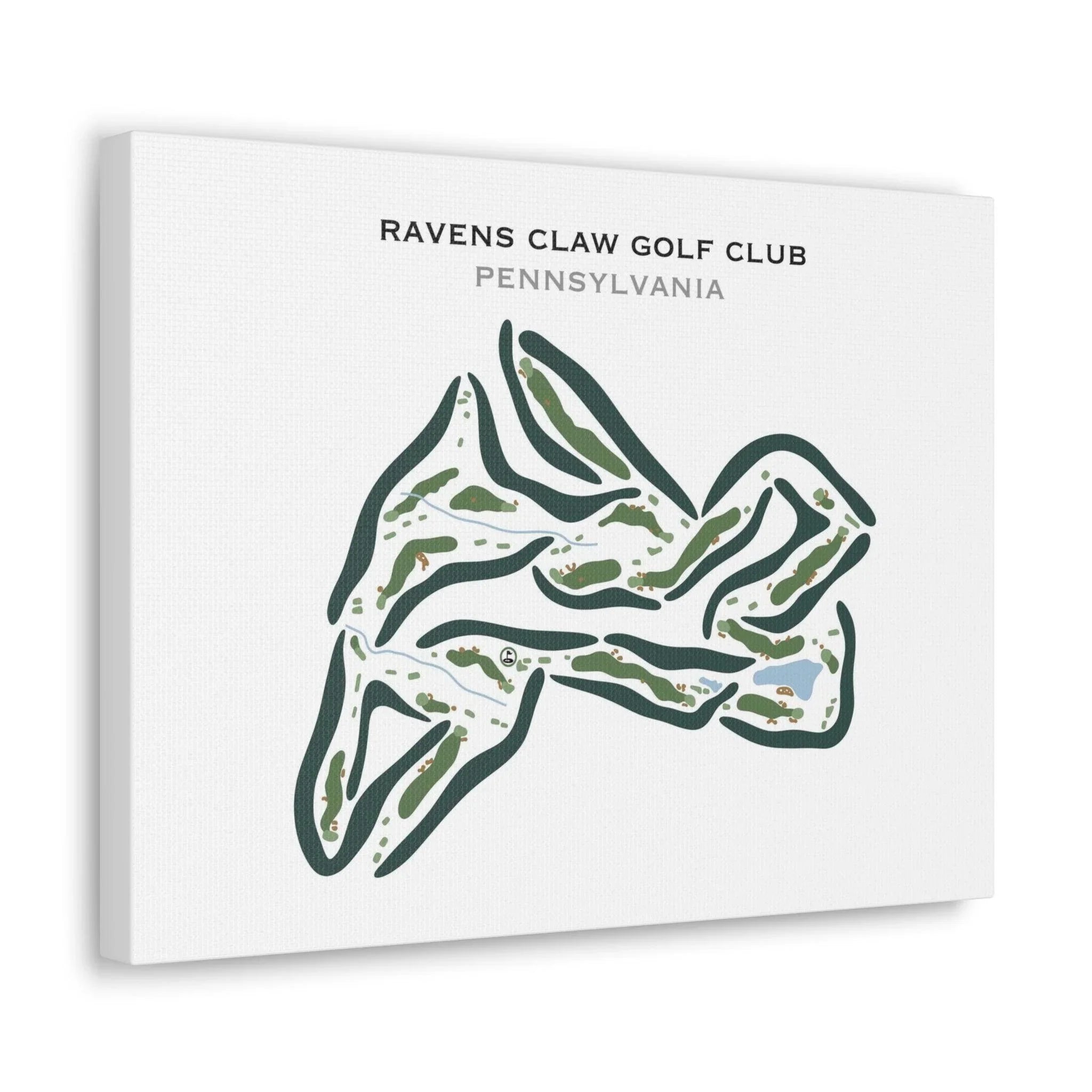 Raven's Claw Golf Club, Pennsylvania - Printed Golf Course