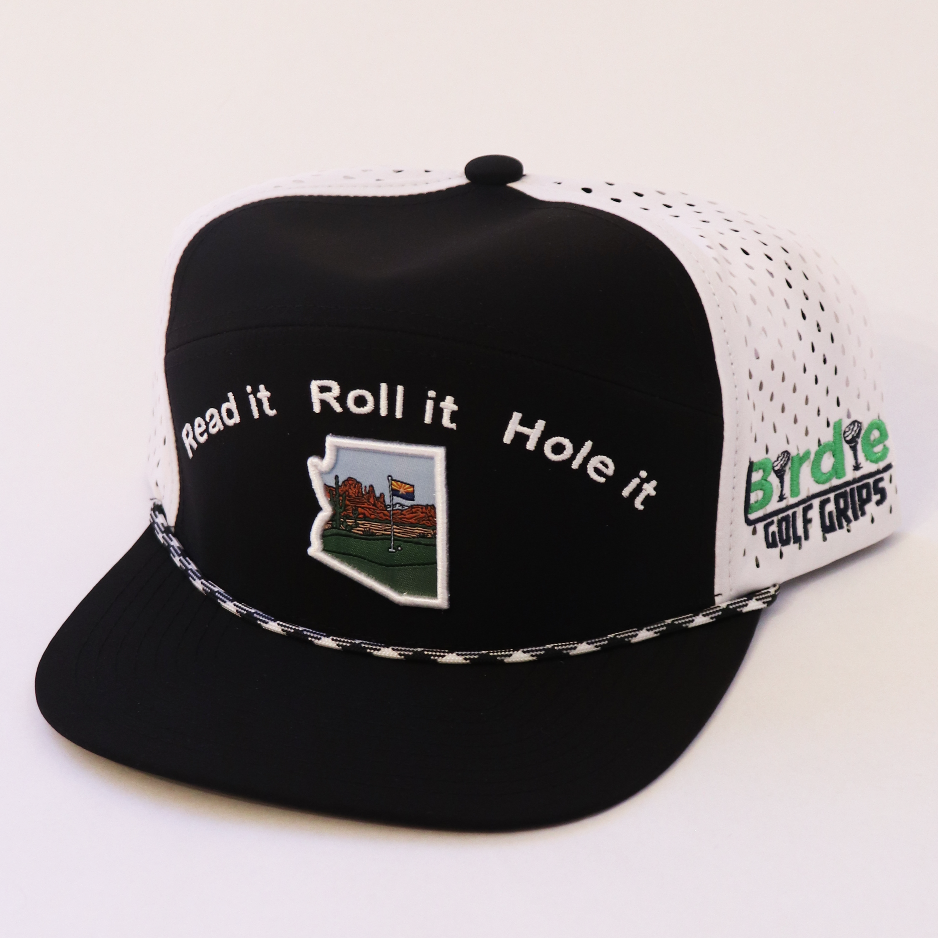 Read It. Roll It. Hole It. Performance Golf Hat