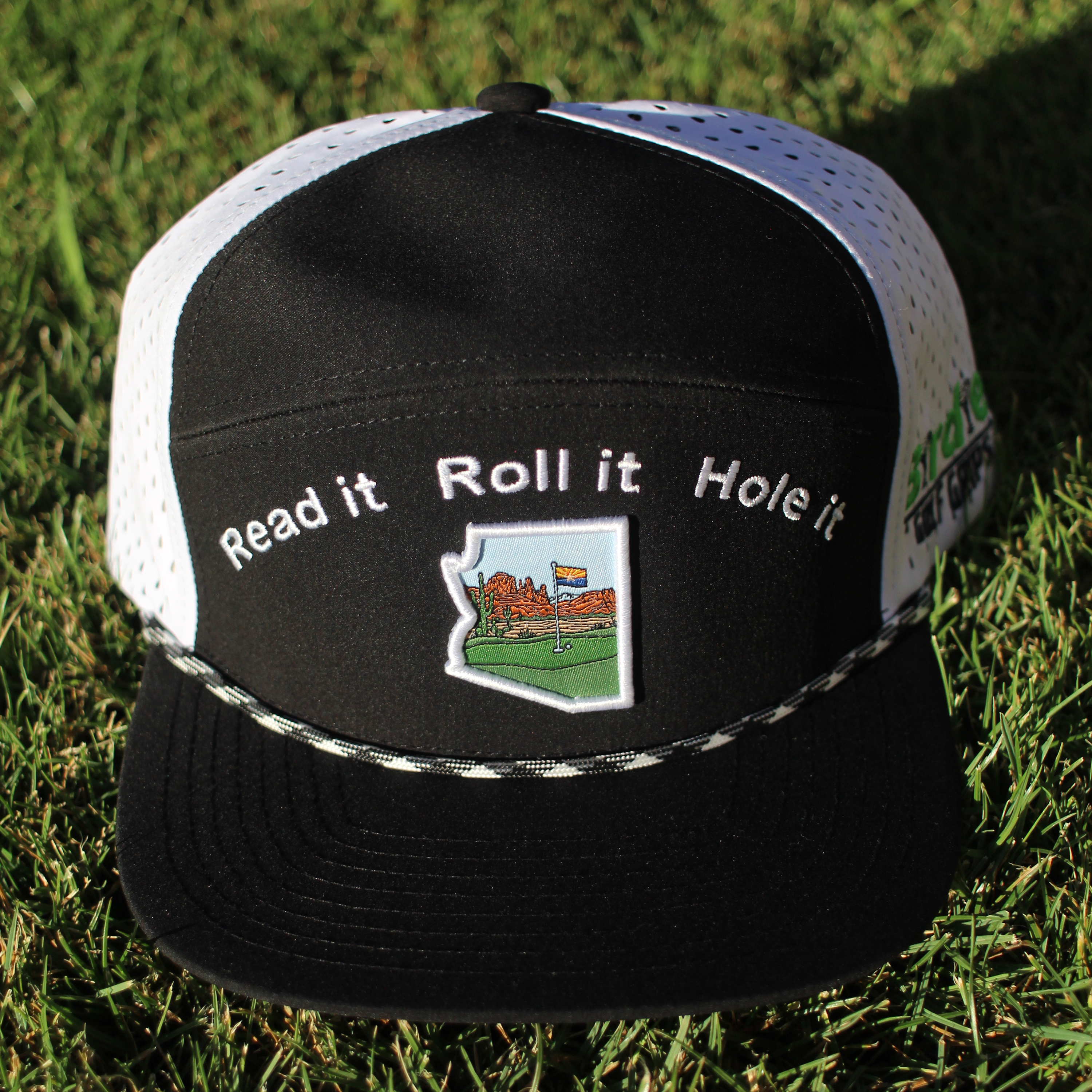 Read It. Roll It. Hole It. Performance Golf Hat