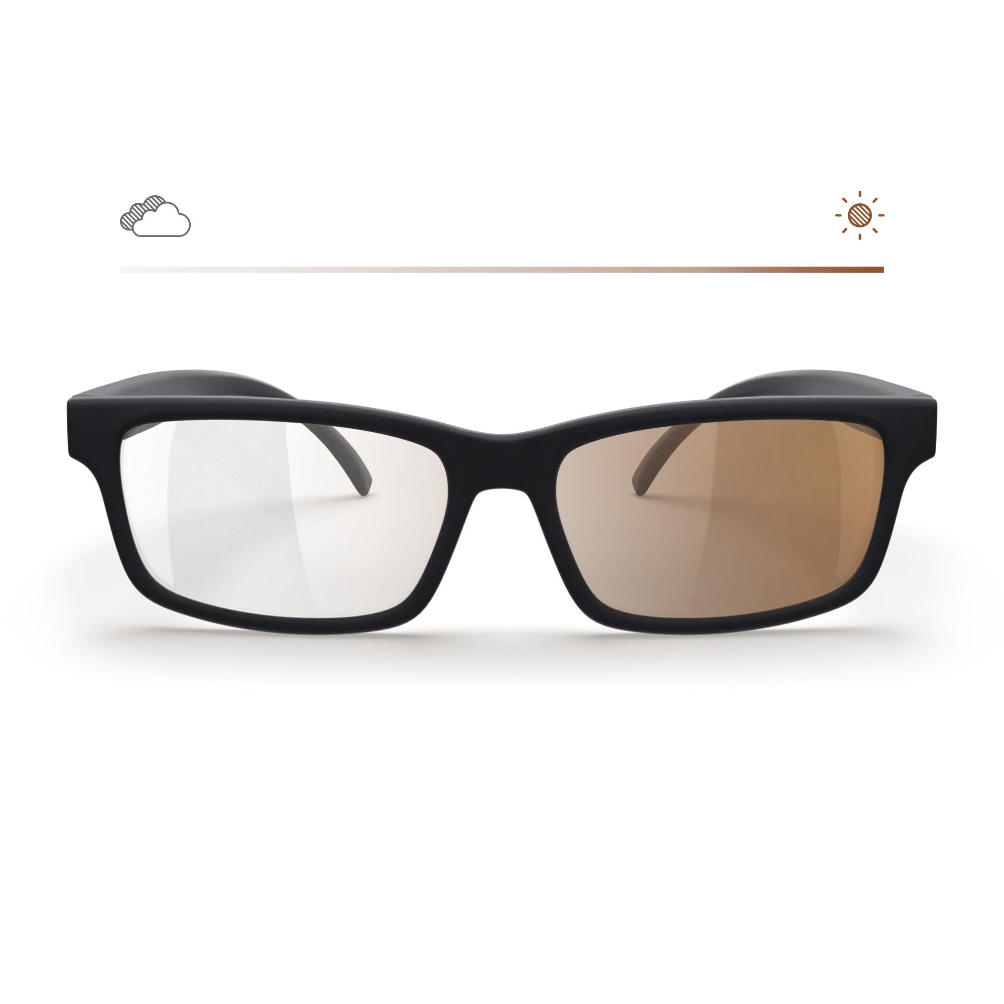 Rectangle Transitions® Xtra Active Prescription Sunglasses