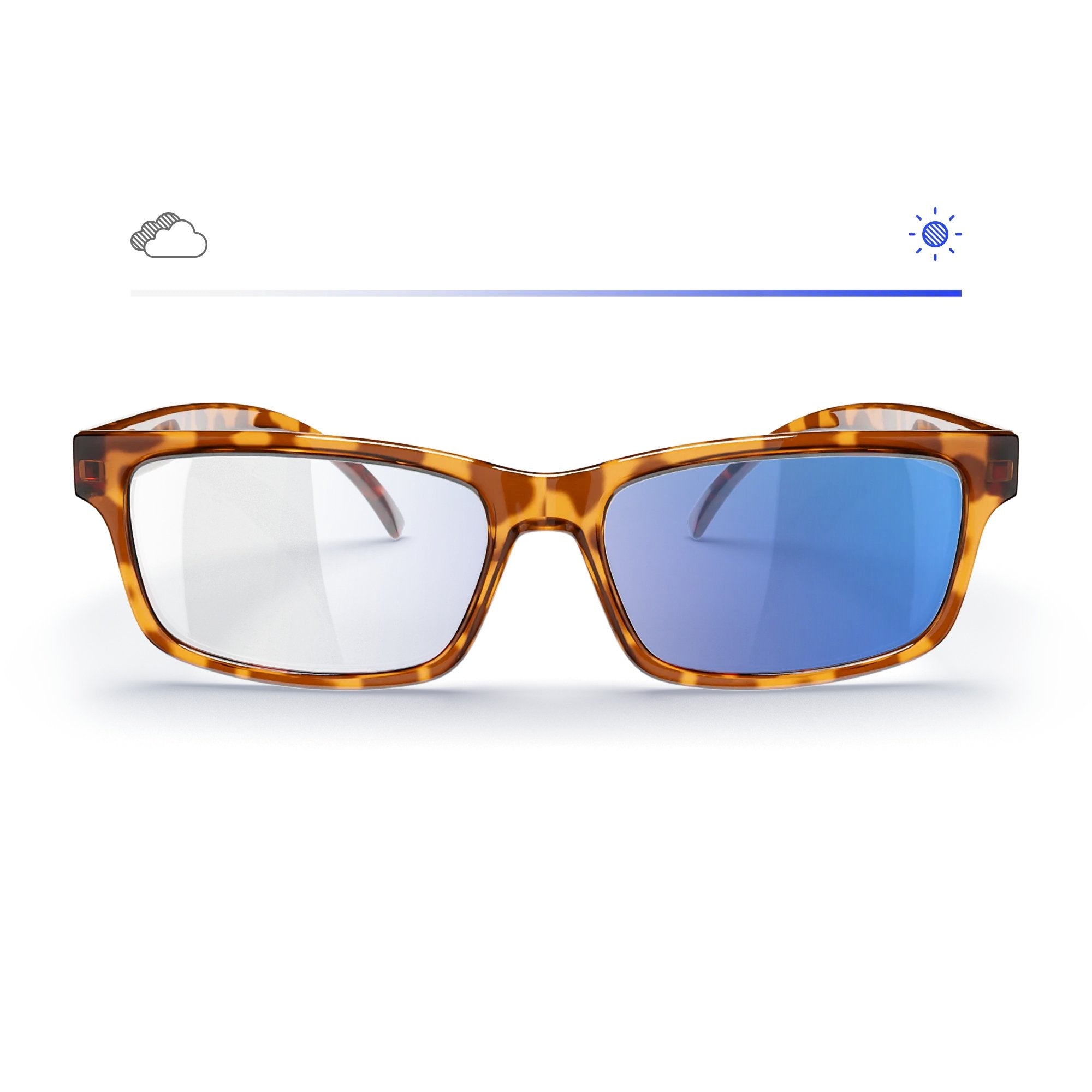 Tortoise Rectangle Prescription Transitions® Colors