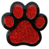 Red Paw Print Glitter Ball Marker & Hat Clip by ReadyGOLF