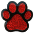 Red Paw Print Glitter Ball Marker & Hat Clip by ReadyGOLF