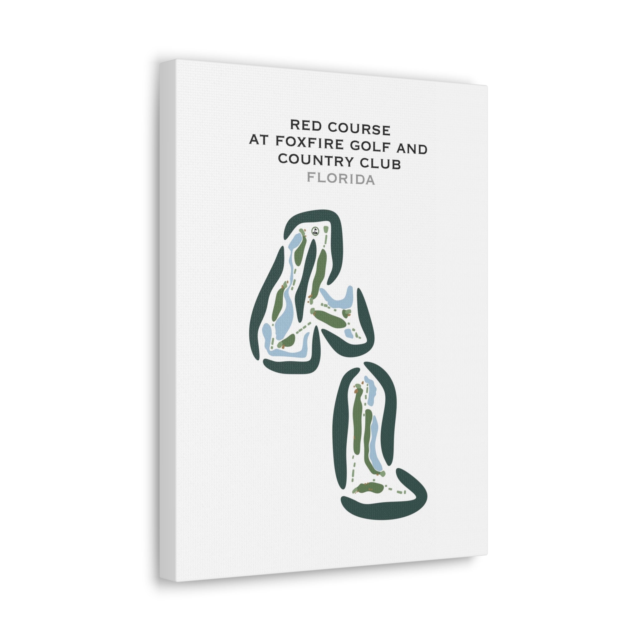 Red Course at Foxfire Golf & Country Club, Florida - Printed Golf Courses