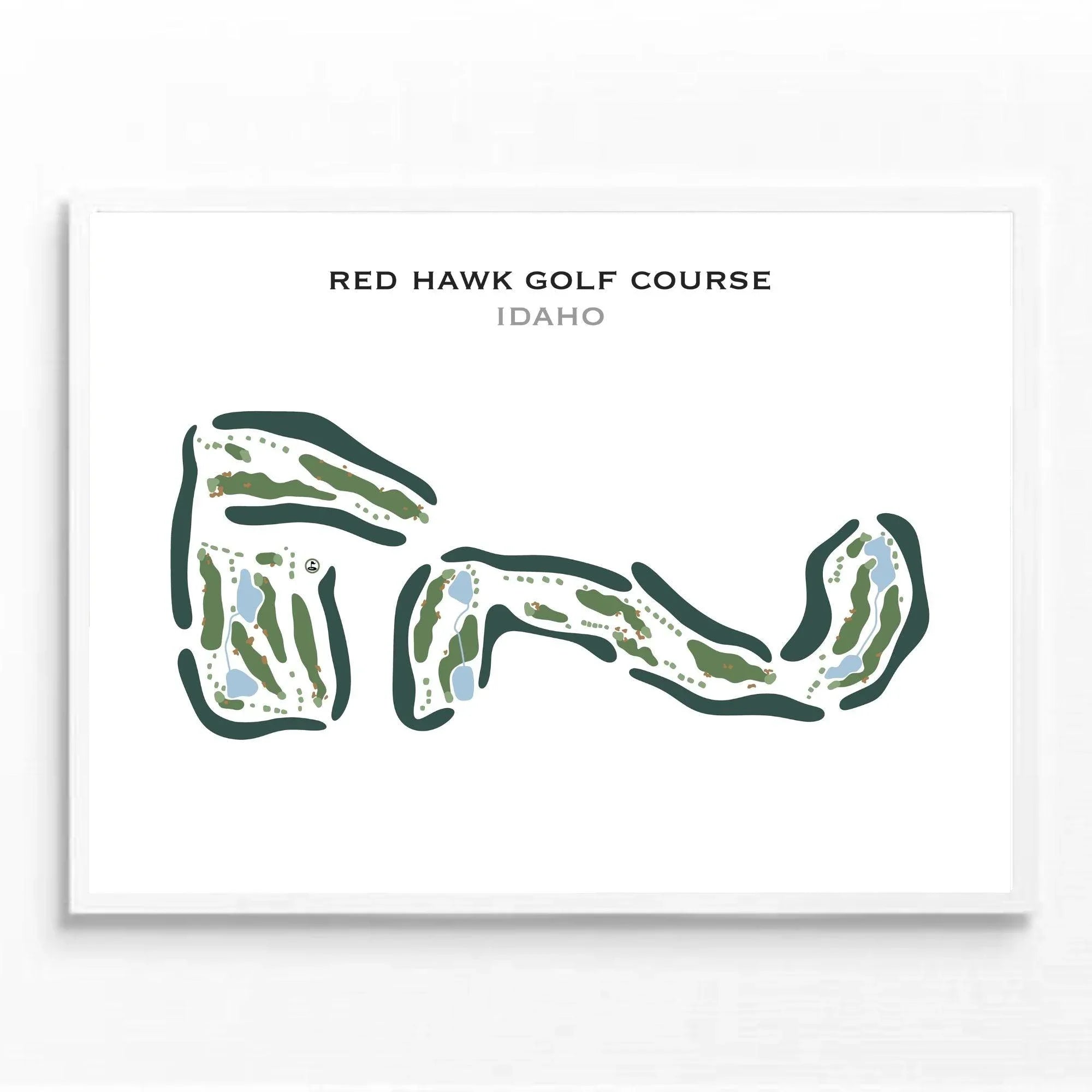 RedHawk Golf Course, Idaho - Printed Golf Course