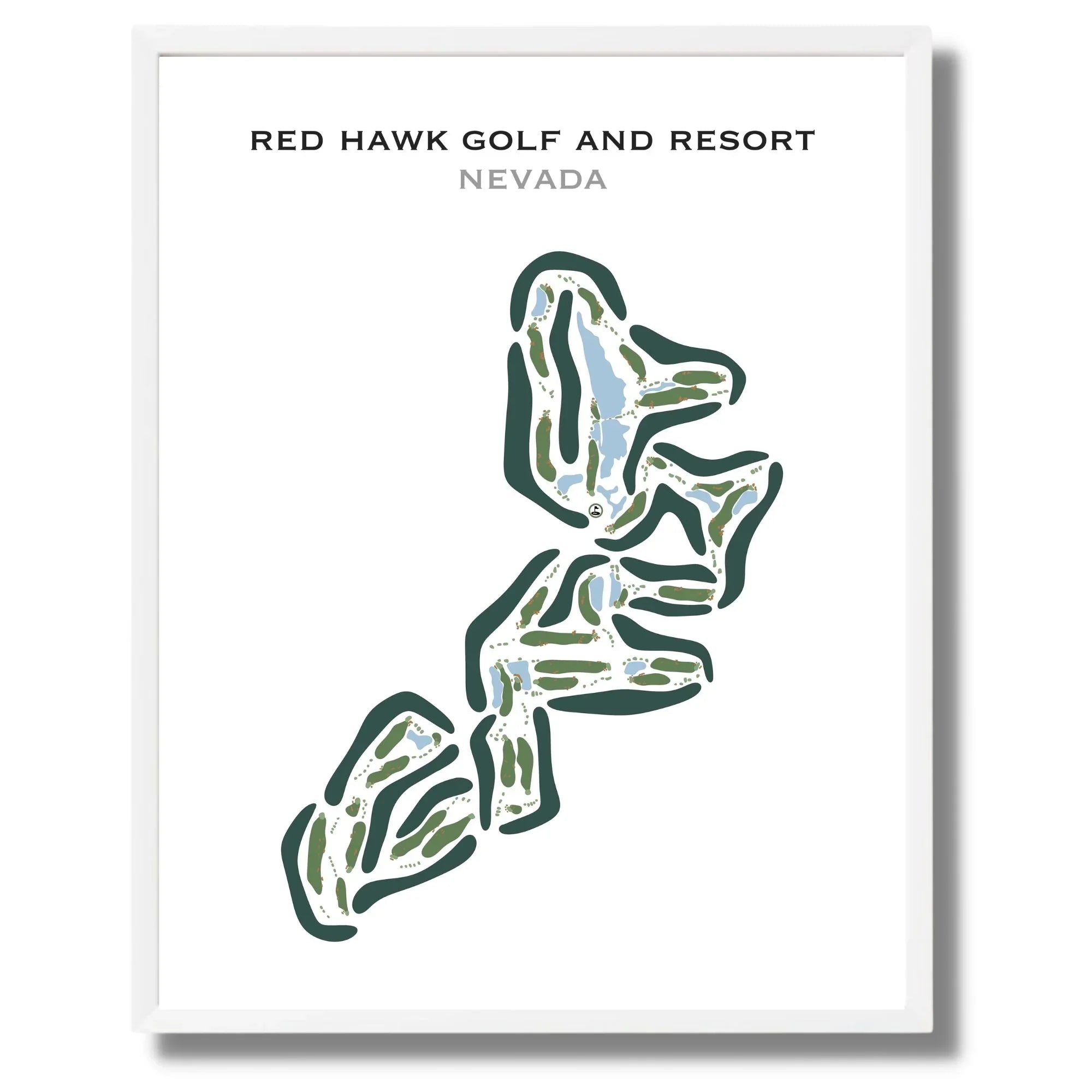 Red Hawk Golf and Resort, Nevada - Printed Golf Courses