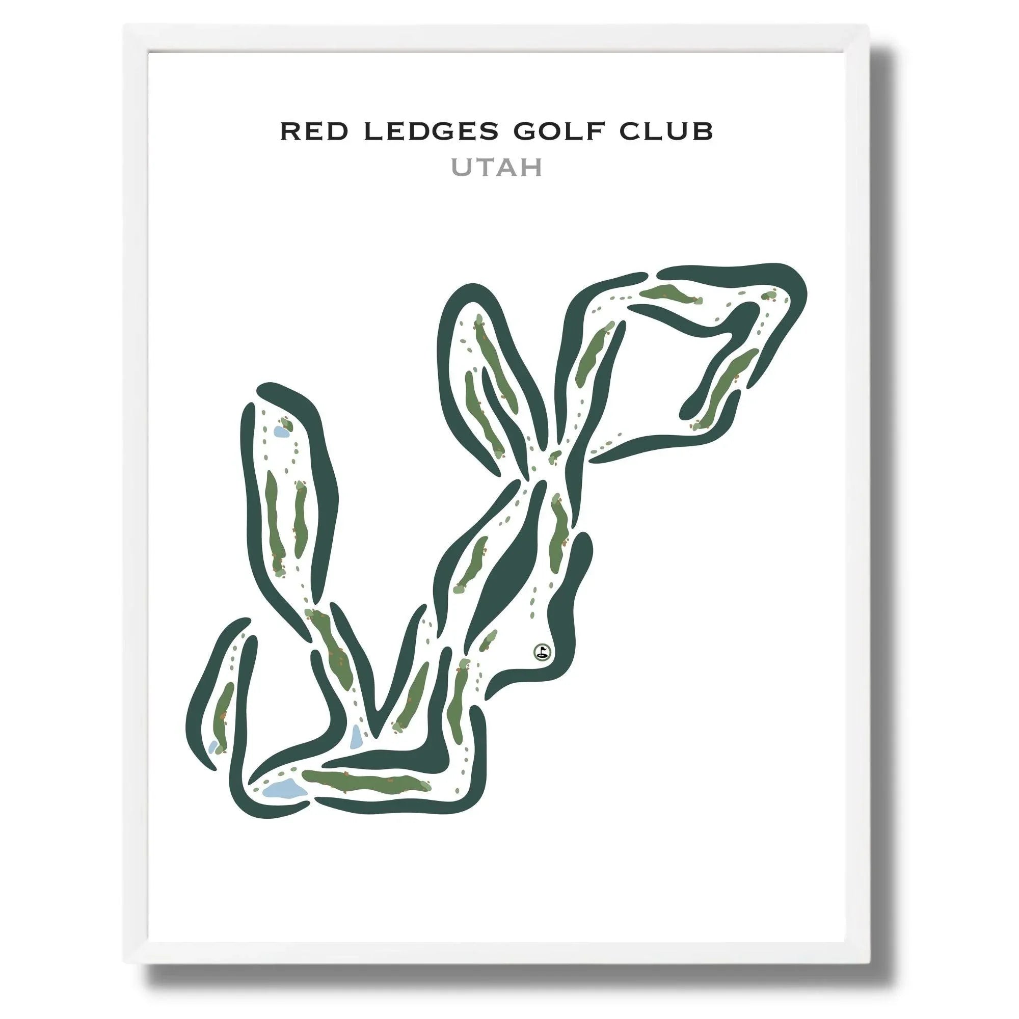 Red Ledges Golf Club, Heber Utah - Printed Golf Courses