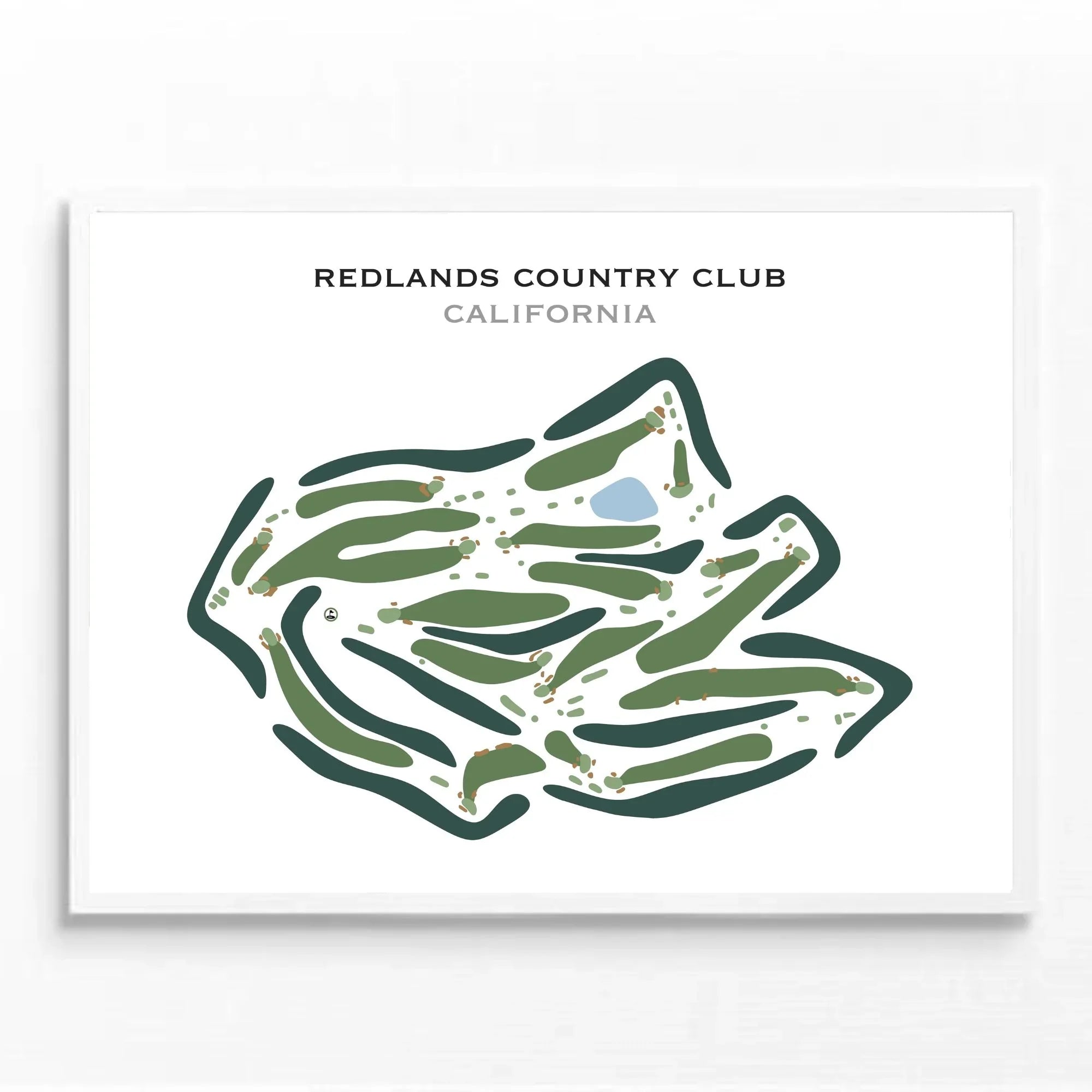 Redlands Country Club, California - Printed Golf Course