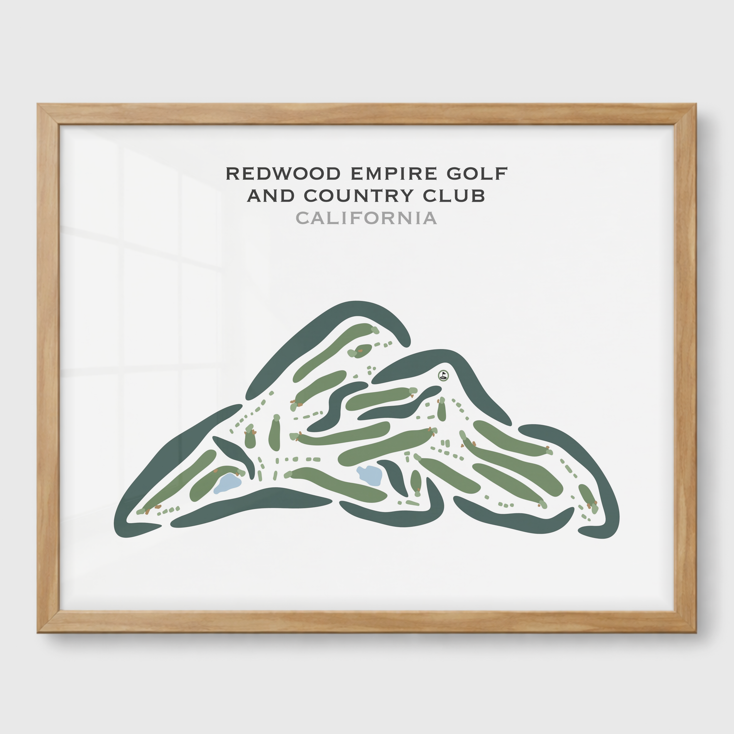 Redwood Empire Golf & Country Club, California - Printed Golf Courses