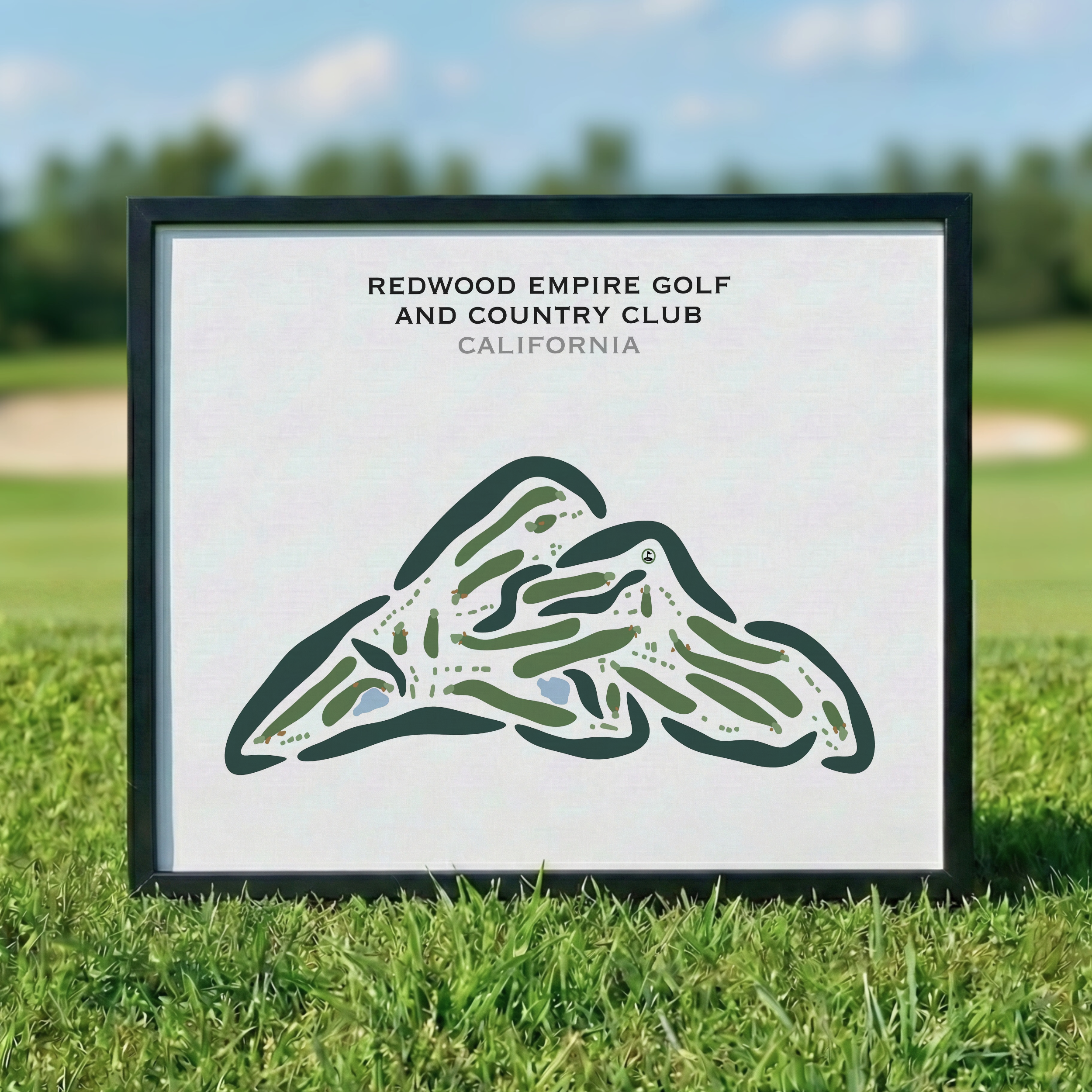 Redwood Empire Golf & Country Club, California - Printed Golf Courses