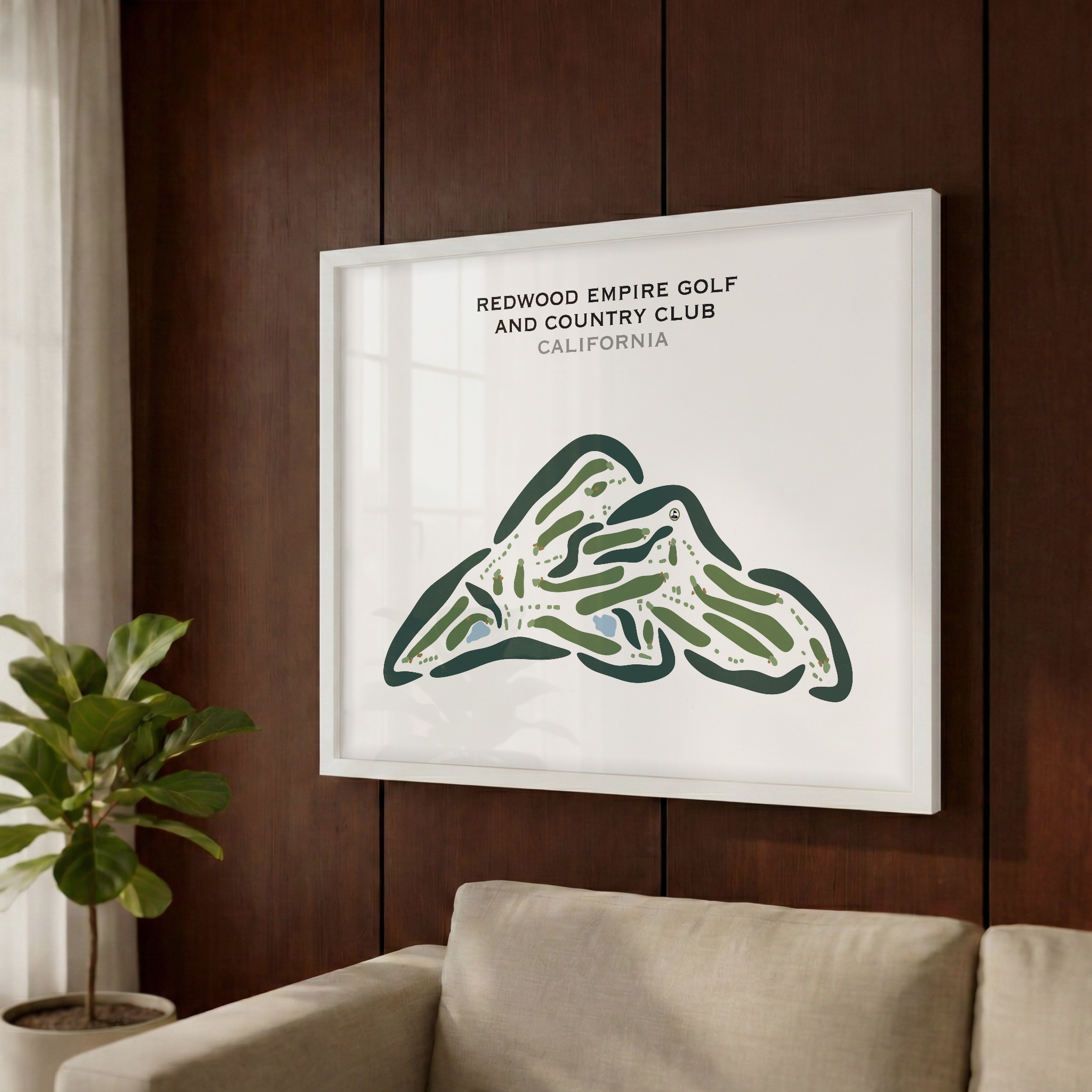 Redwood Empire Golf & Country Club, California - Printed Golf Courses