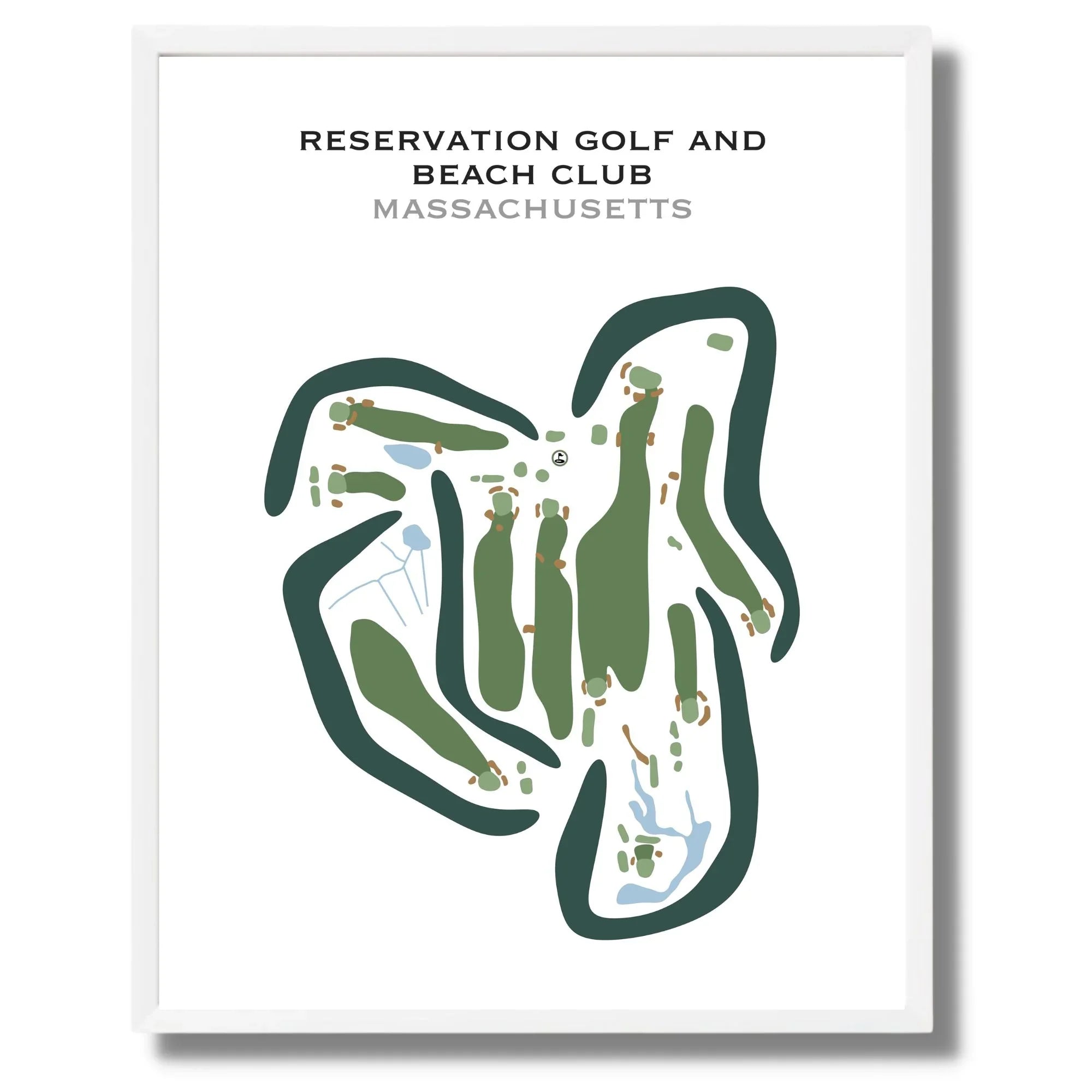 Reservation Golf and Beach Club, Massachusetts - Printed Golf Courses