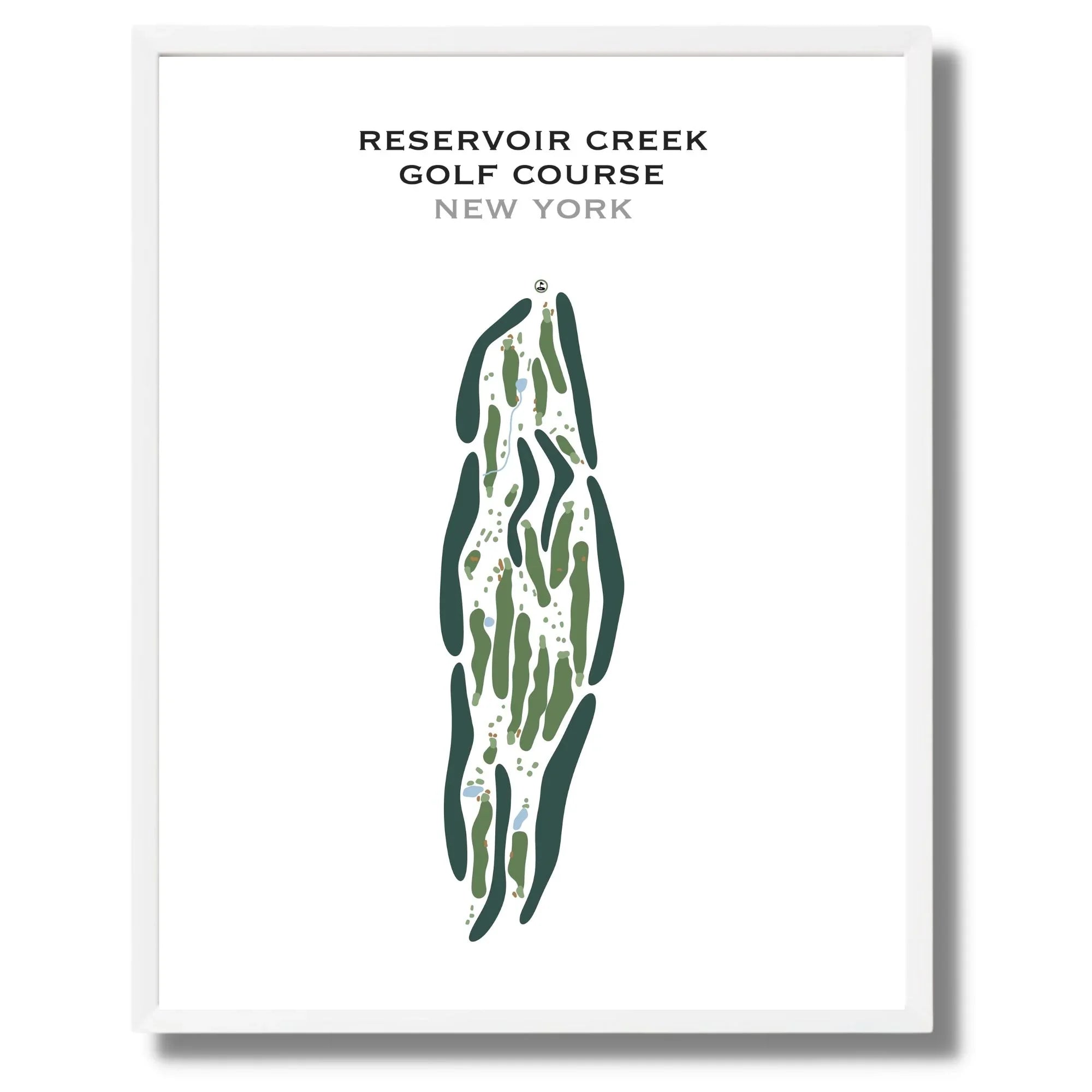 Reservoir Creek Golf Course, New York - Printed Golf Courses