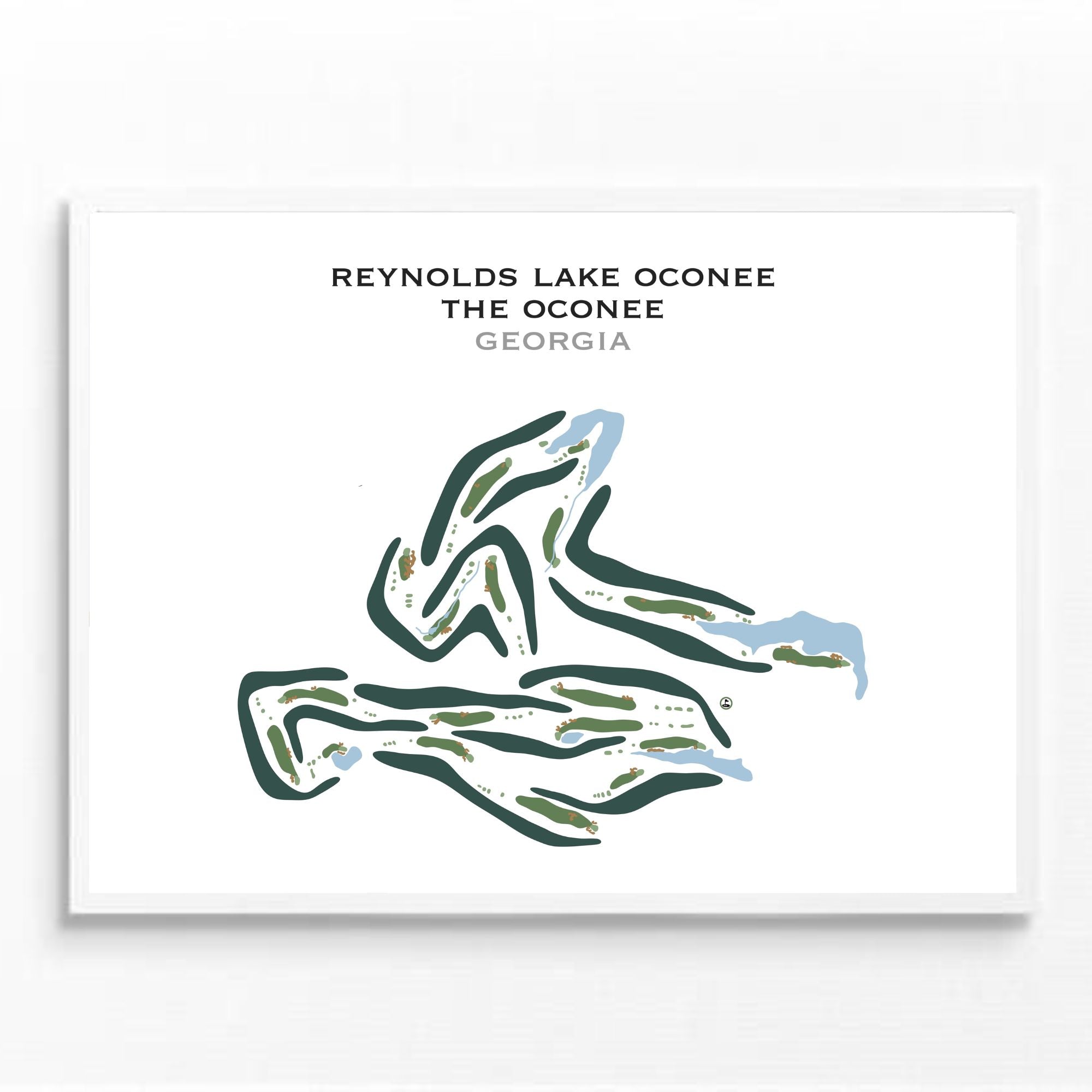 Reynolds Lake Oconee - The Oconee Course, Georgia - Printed Golf Courses