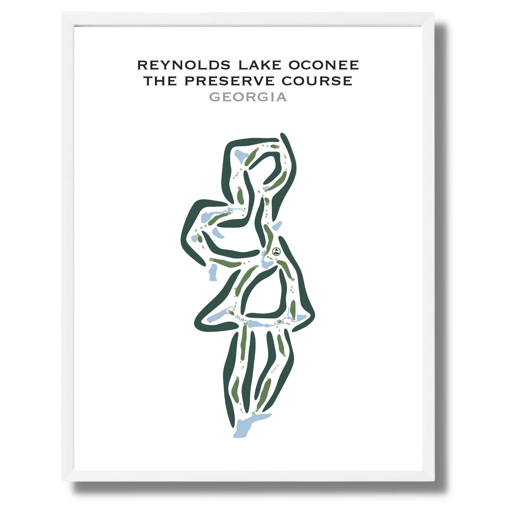 Reynolds Lake Oconee - The Preserve Course, Georgia - Printed Golf Courses