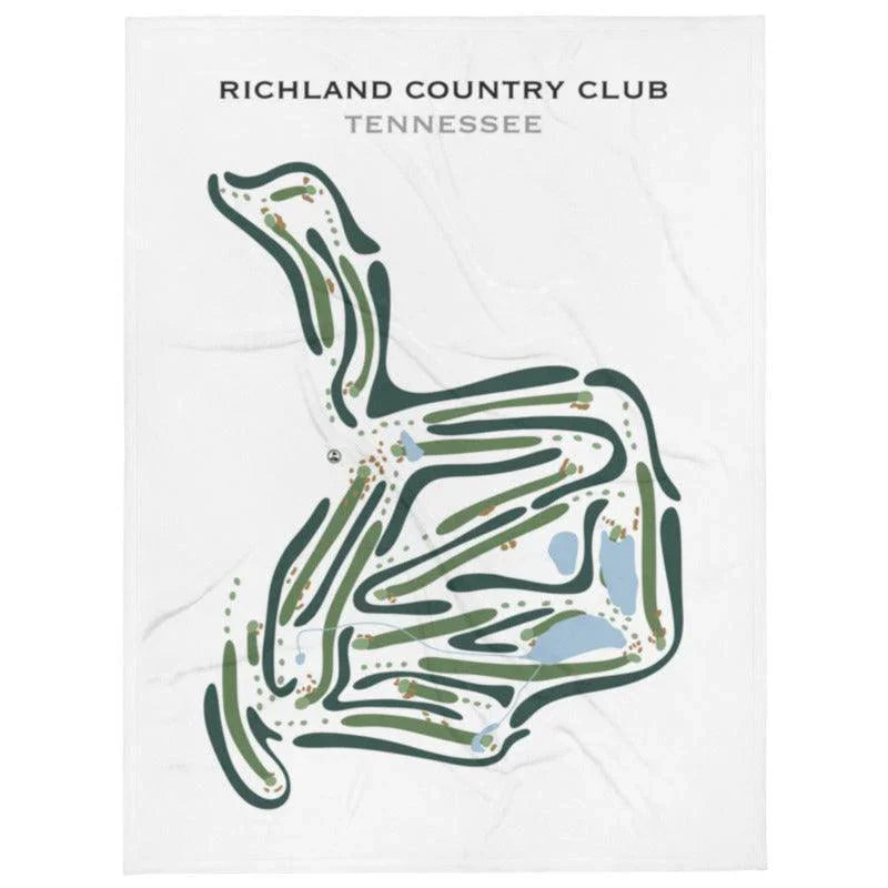 Richland Country Club, Tennessee - Printed Golf Courses