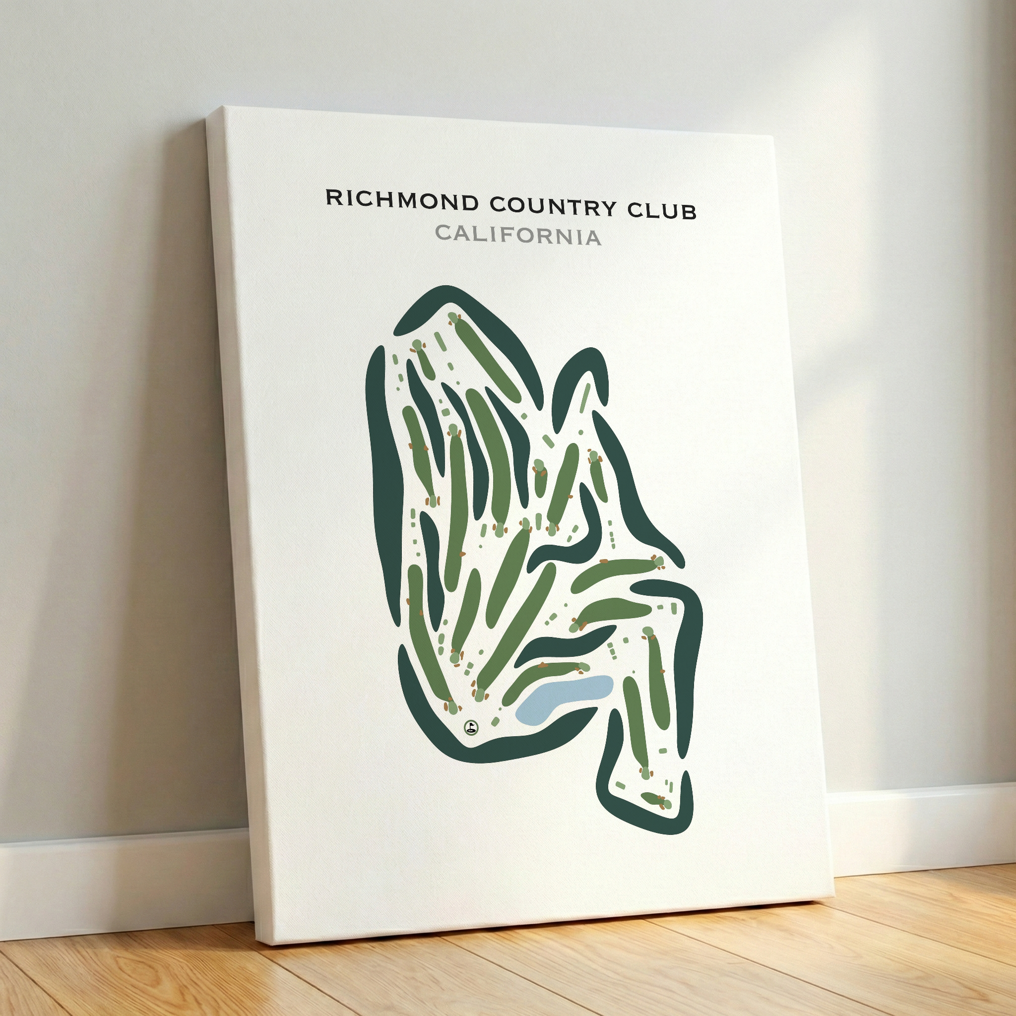 Richmond Country Club, California - Printed Golf Course