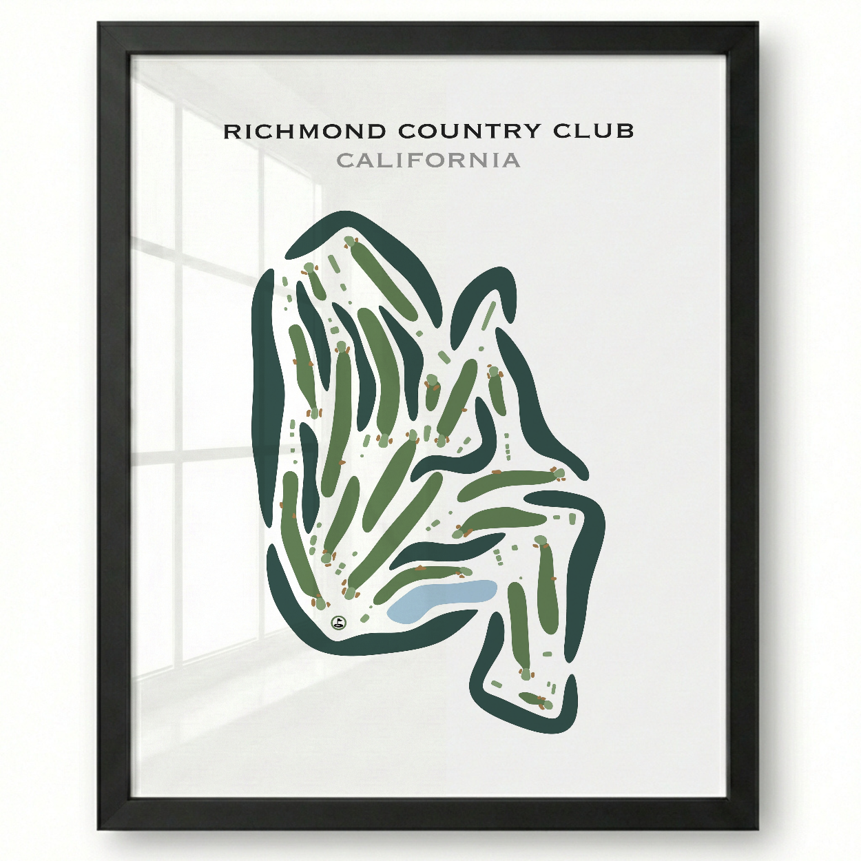 Richmond Country Club, California - Printed Golf Course