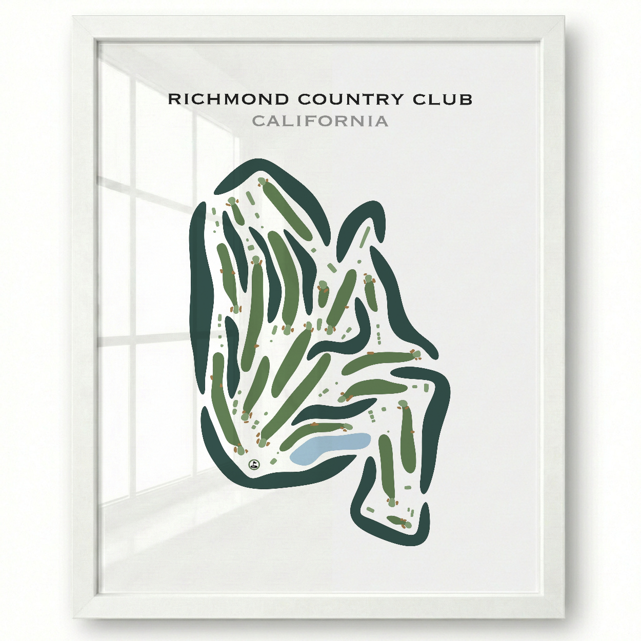 Richmond Country Club, California - Printed Golf Course