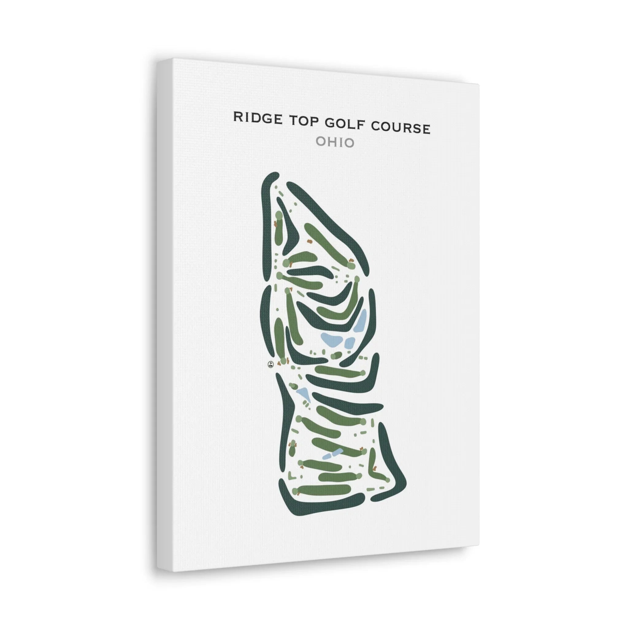Ridge Top Golf Course, Ohio - Printed Golf Courses