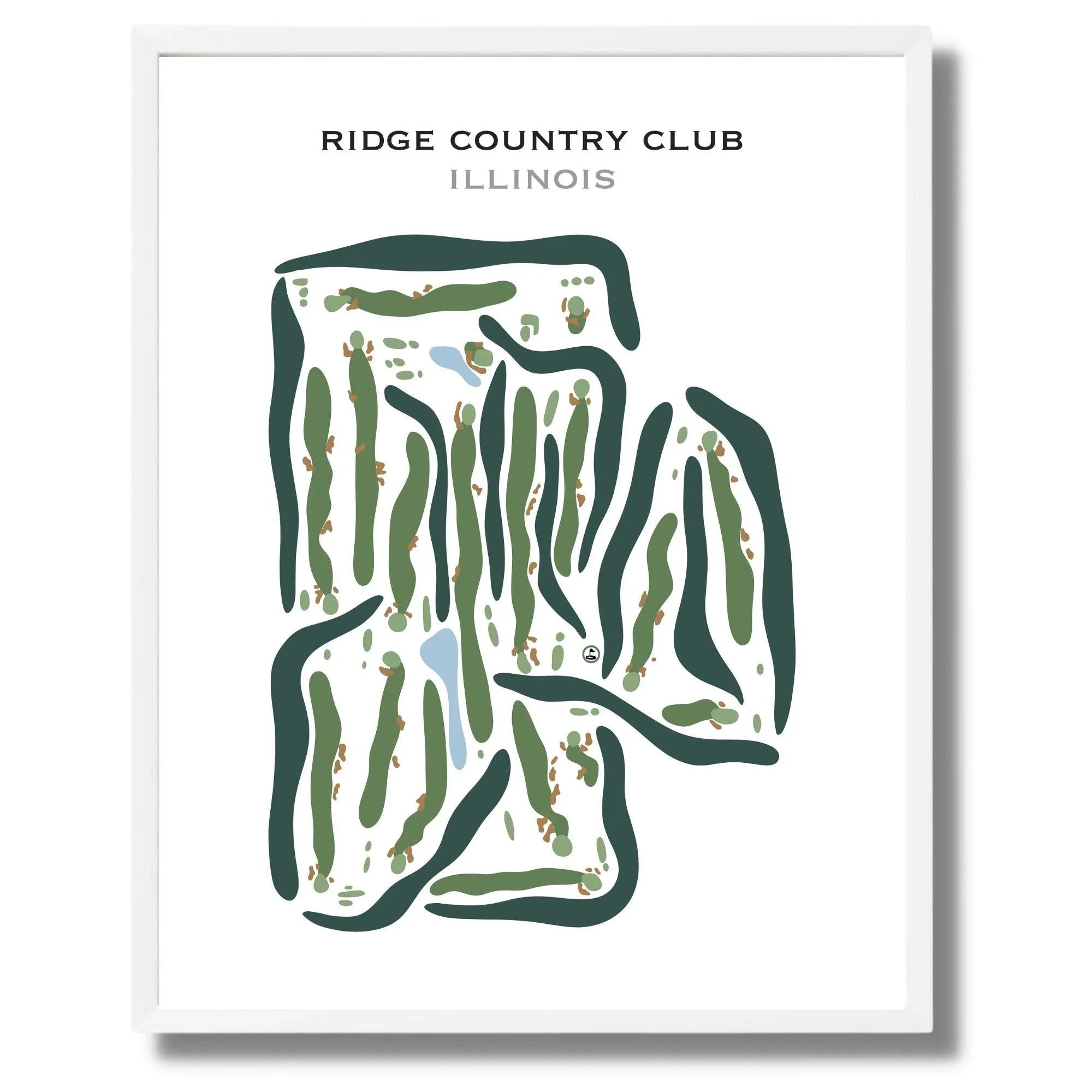 Ridge Country Club, Illinois - Printed Golf Courses