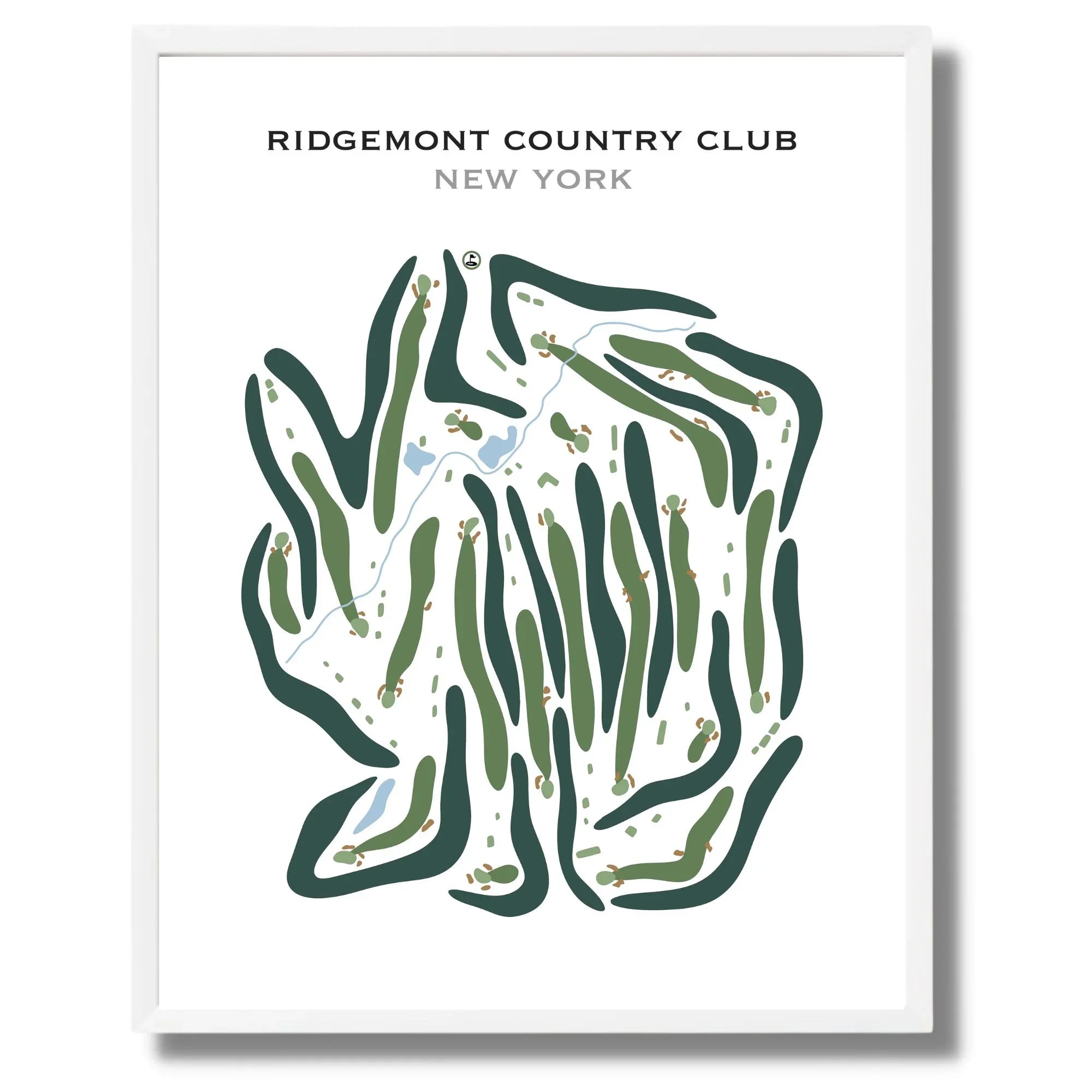 Ridgemont Country Club, New York - Printed Golf Courses