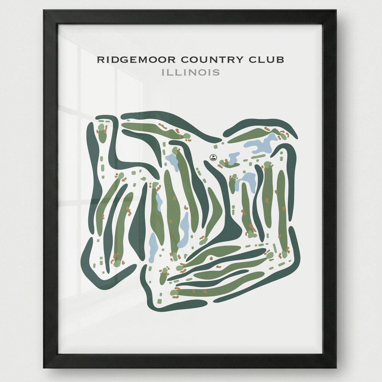 Ridgemoor Country Club, Illinois - Printed Golf Courses