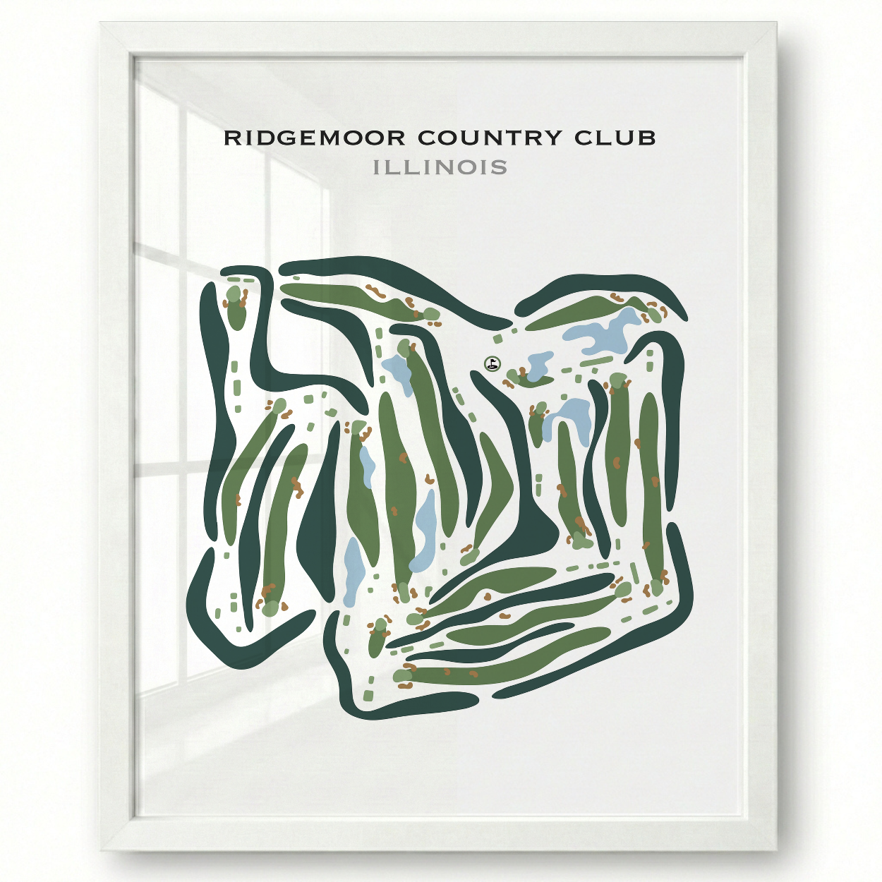 Ridgemoor Country Club, Illinois - Printed Golf Courses