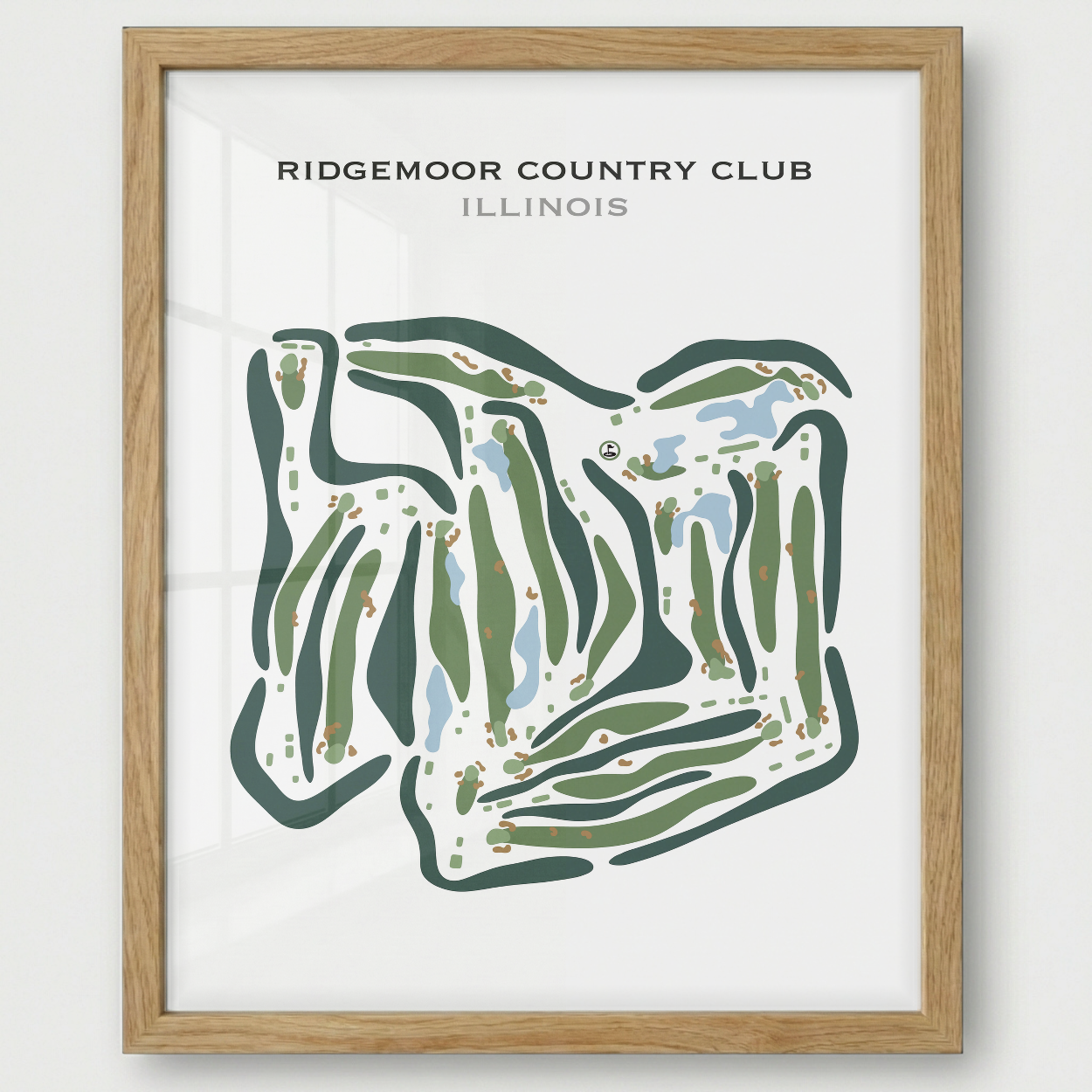 Ridgemoor Country Club, Illinois - Printed Golf Courses