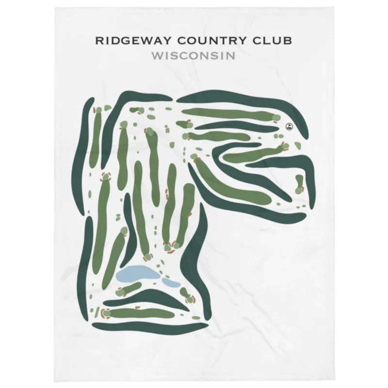 Ridgeway Country Club, Neenah, Wisconsin - Printed Golf Courses