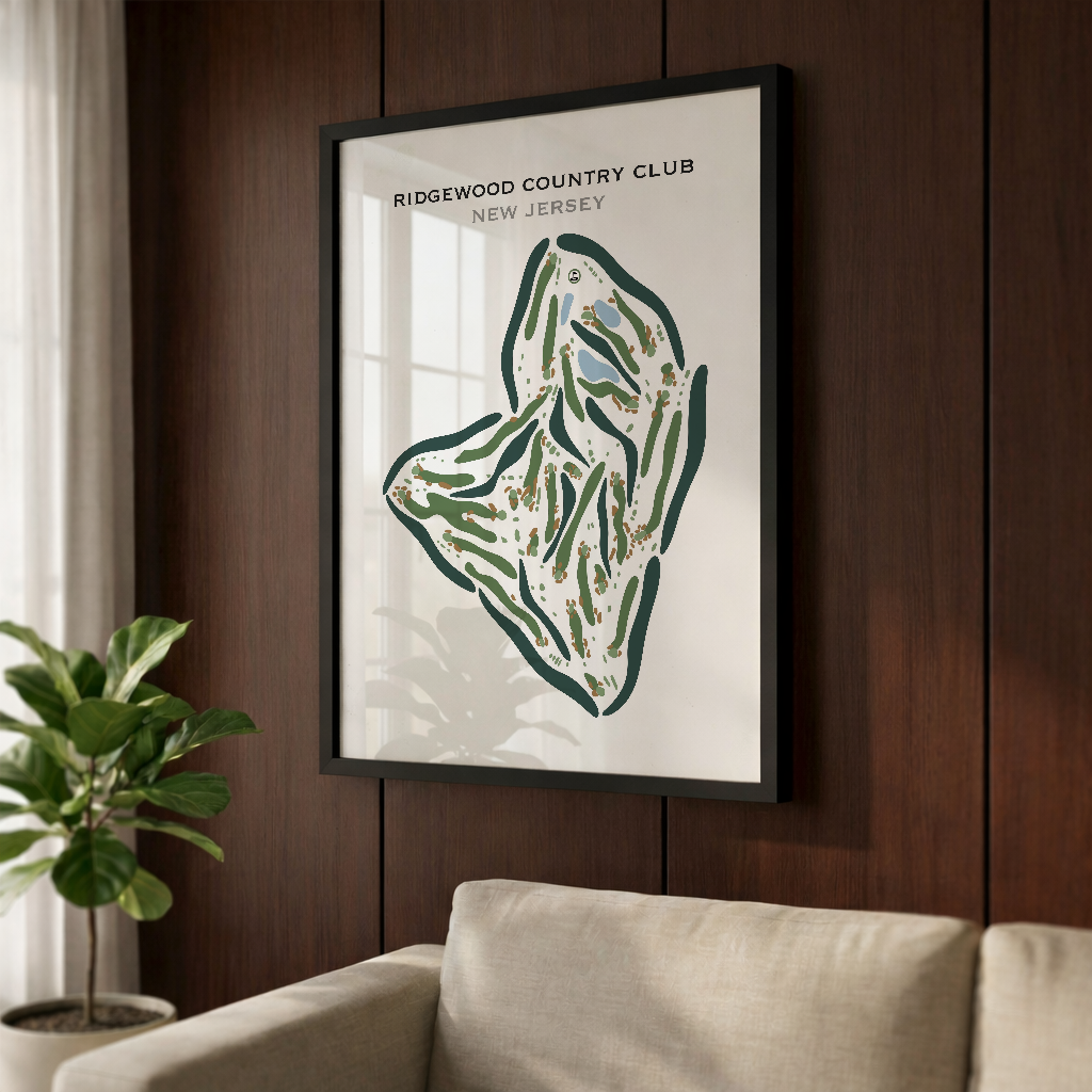 Ridgewood Country Club, New Jersey - Printed Golf Courses