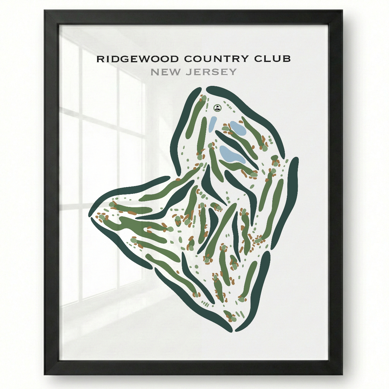 Ridgewood Country Club, New Jersey - Printed Golf Courses