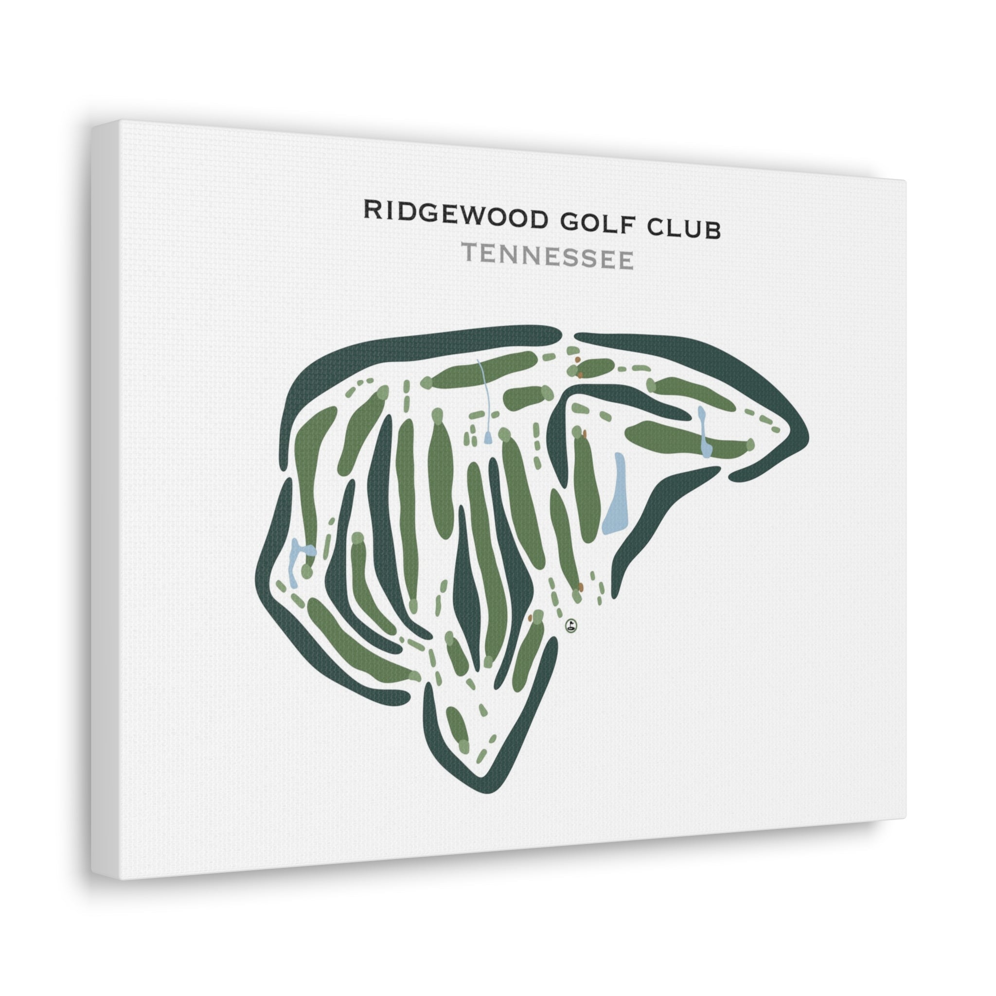 Ridgewood Golf Club, Tennessee - Printed Golf Courses