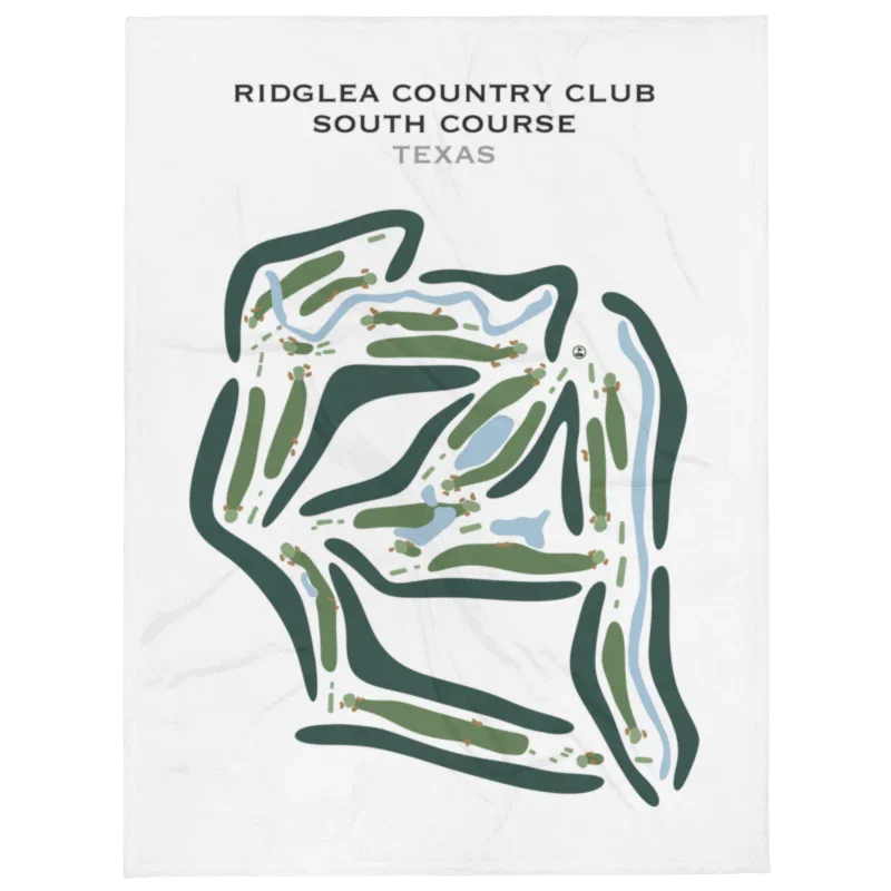Ridglea Country Club, South Course, Texas - Printed Golf Course